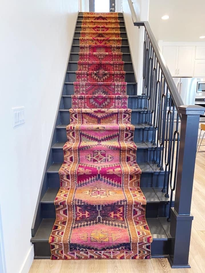 Add that Wow Factor to Your Staircase with a Vintage Runner