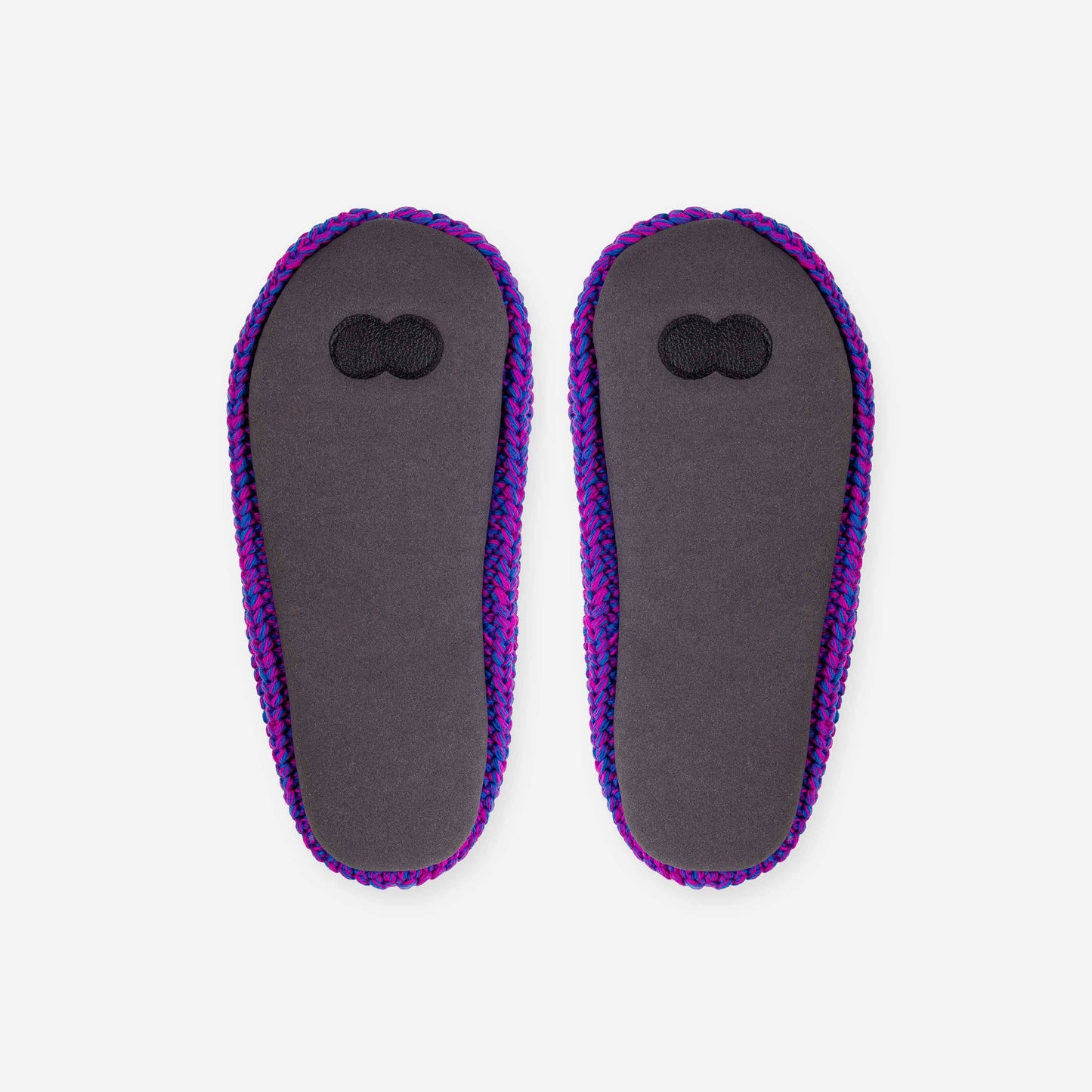 Pom Knit Slippers: Flame / M/L - W 8-10