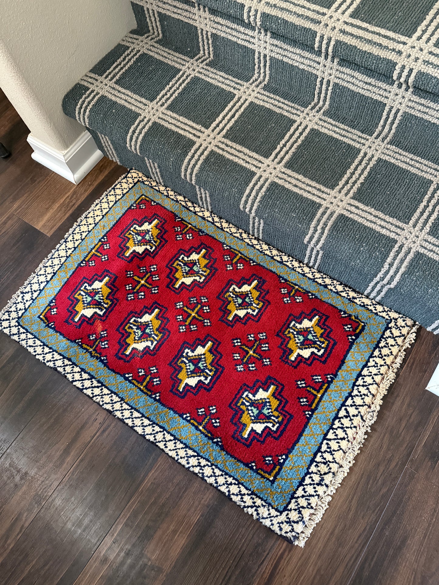 Reserved for Ann - Vintage Persian Mini Rug 1.7’x2.8' - No. 678