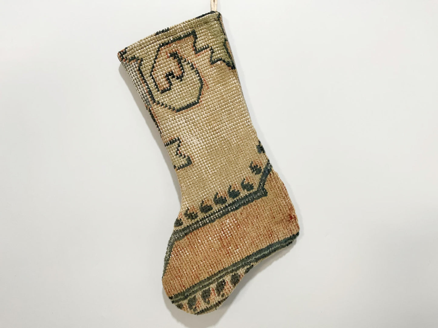 No. S153 - Vintage Turkish Rug Holiday Stocking