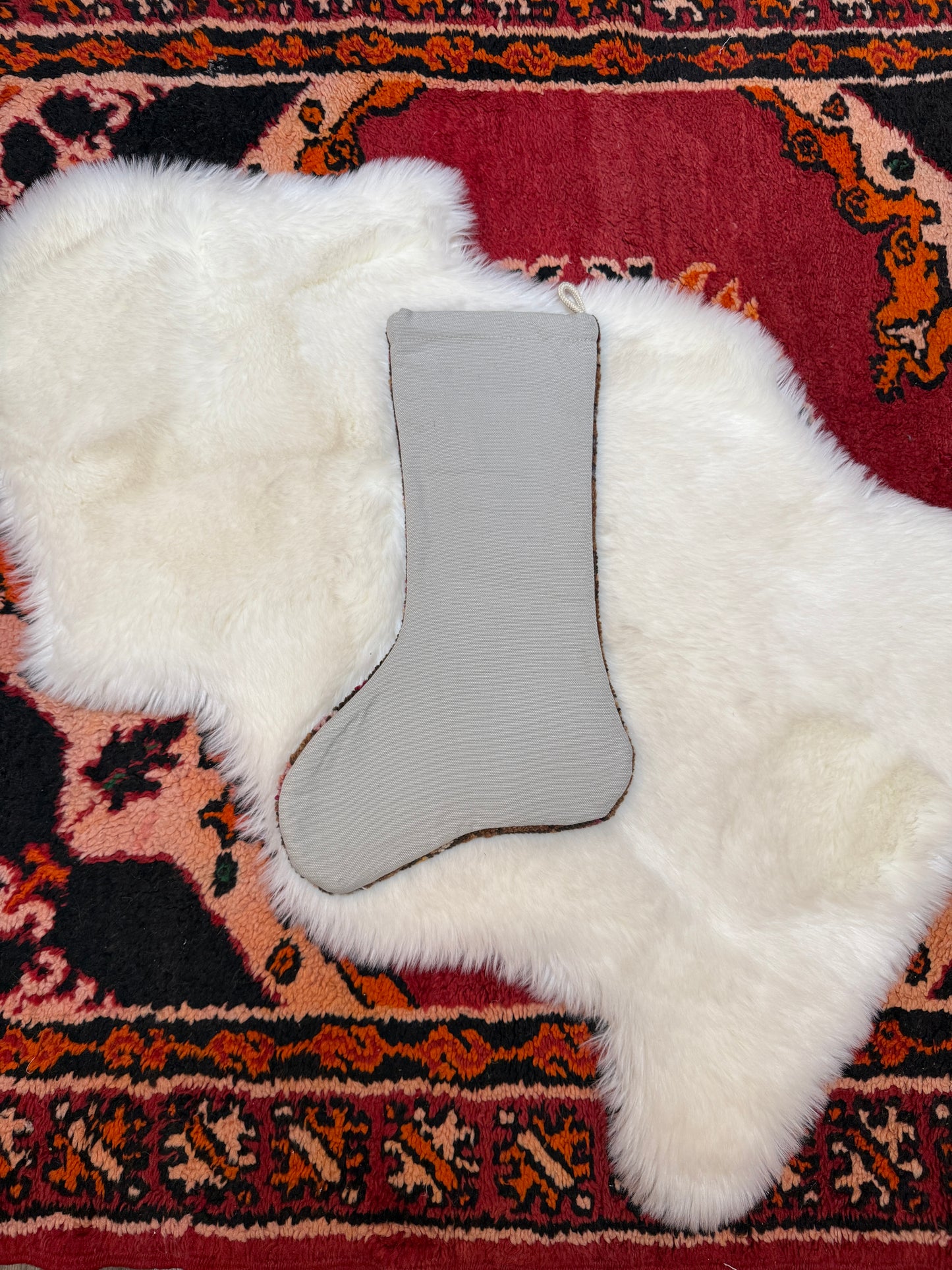 No. S256 - Vintage Turkish Rug Holiday Stocking