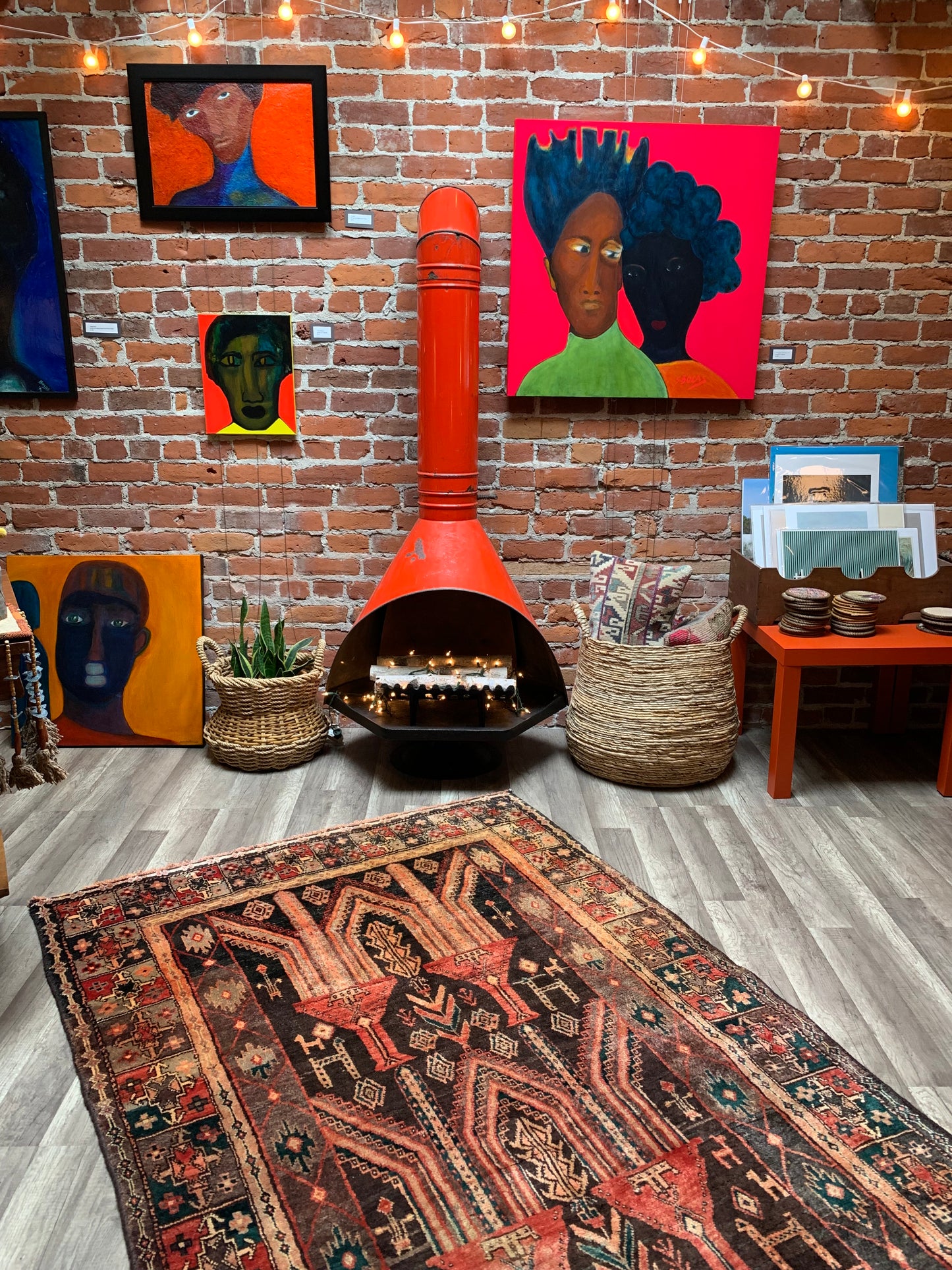 Vintage Persian Area Rug No. A1176 - 4.1' x8.1'