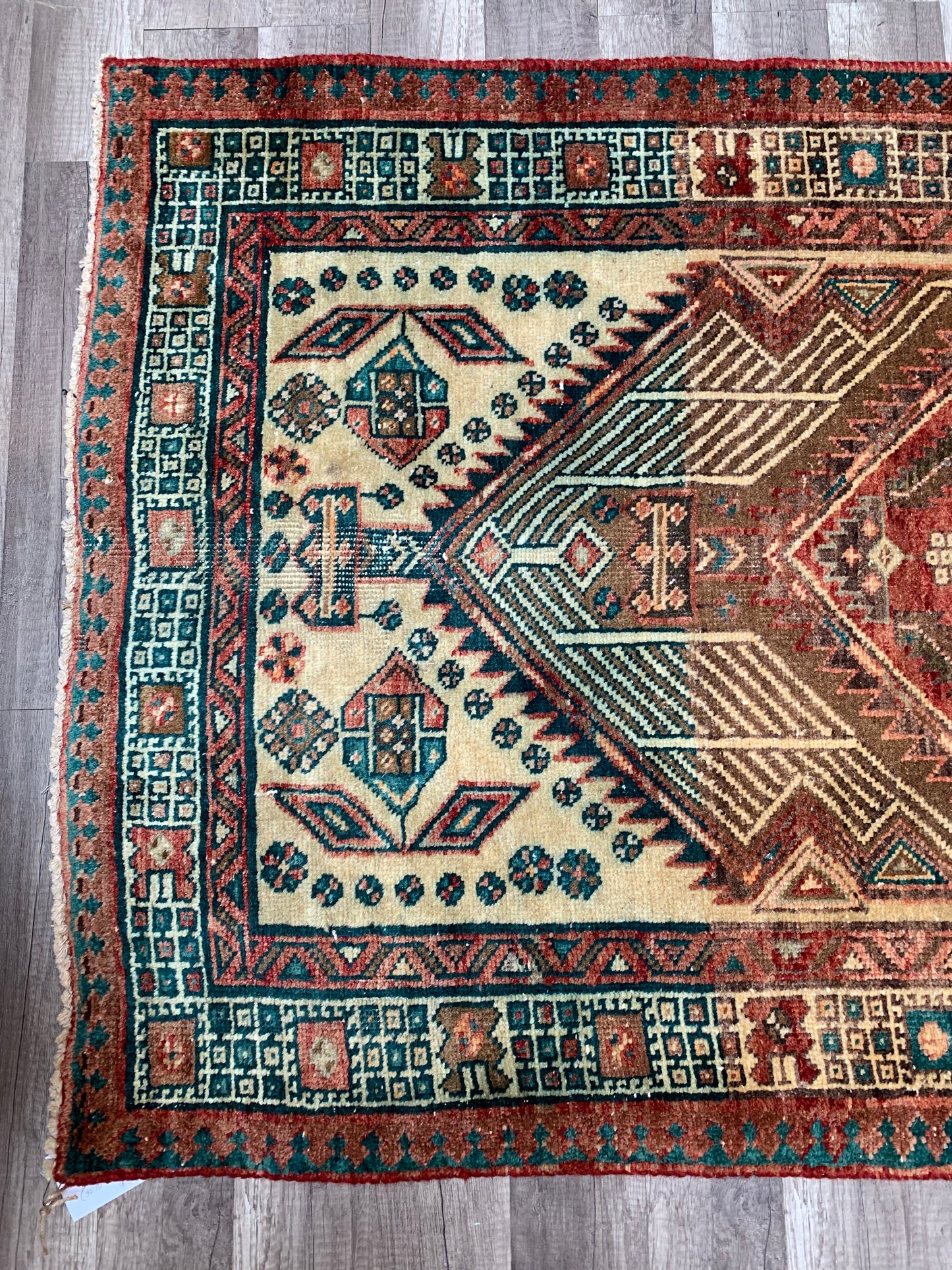 Reserved for Kendall - Vintage Persian Area Rug No. A1174 - 3' x5.2'