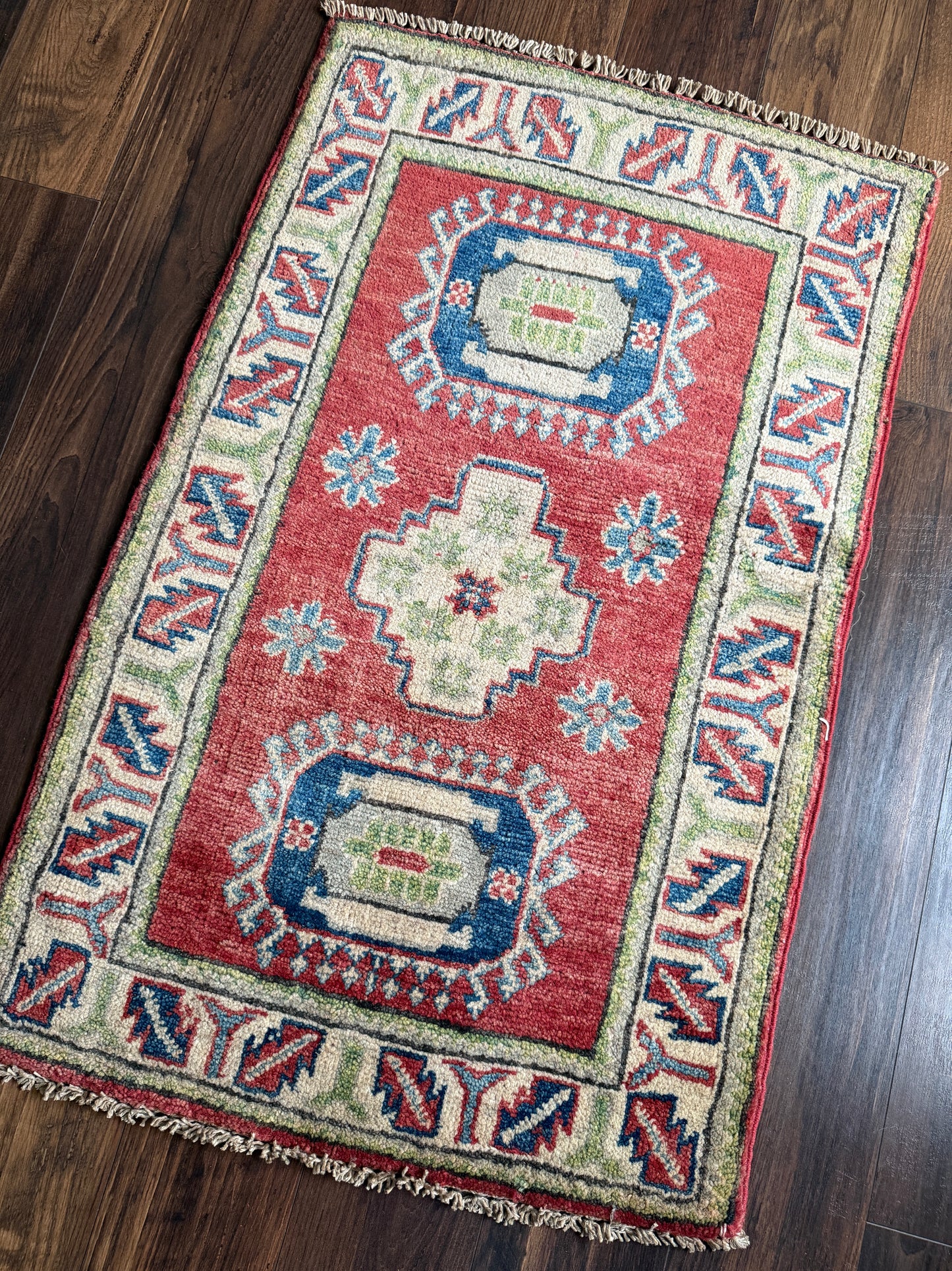 Vintage Afghan Mini Rug 2’x3.2' - No. 719