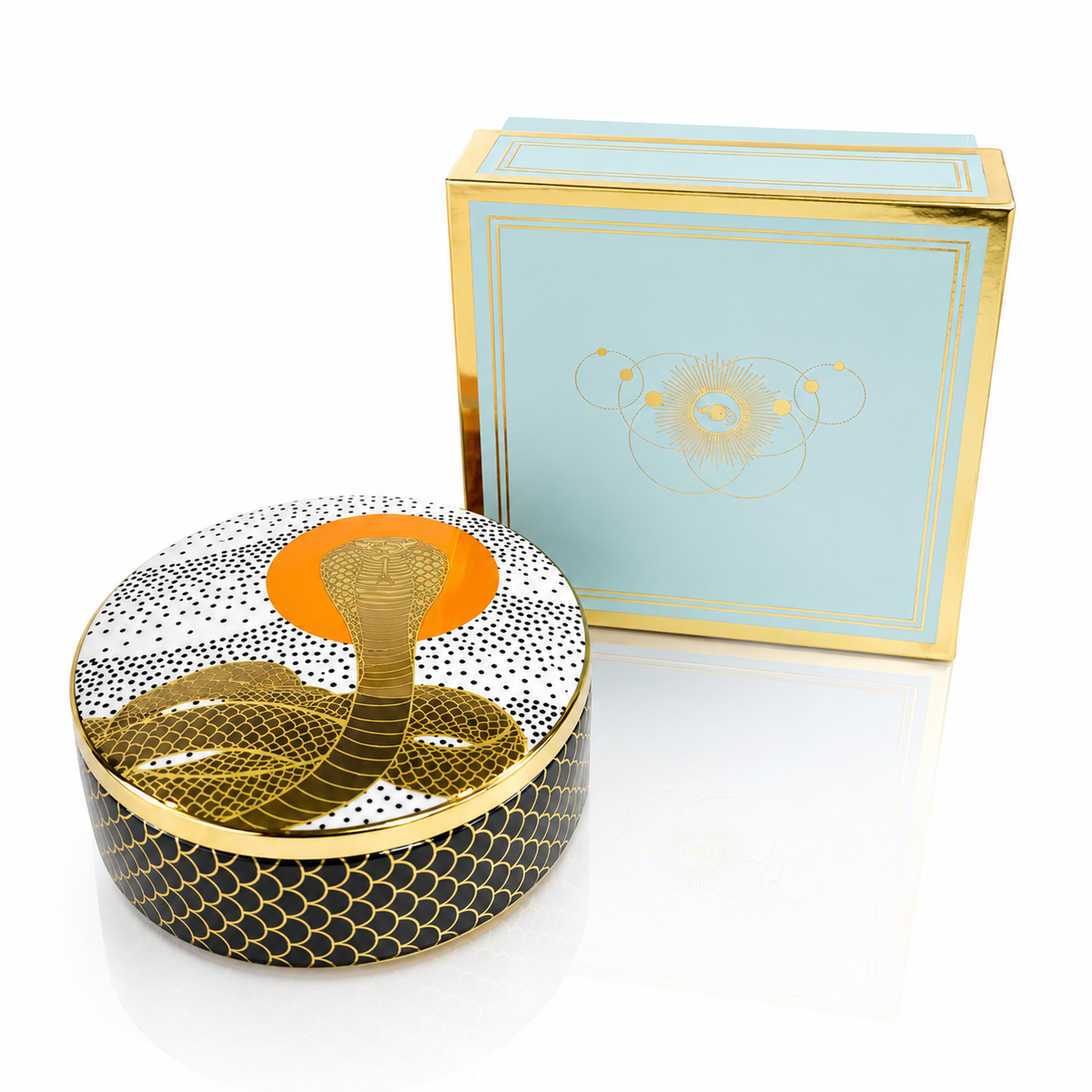 Cobra Dawn Ceramic Trinket Box
