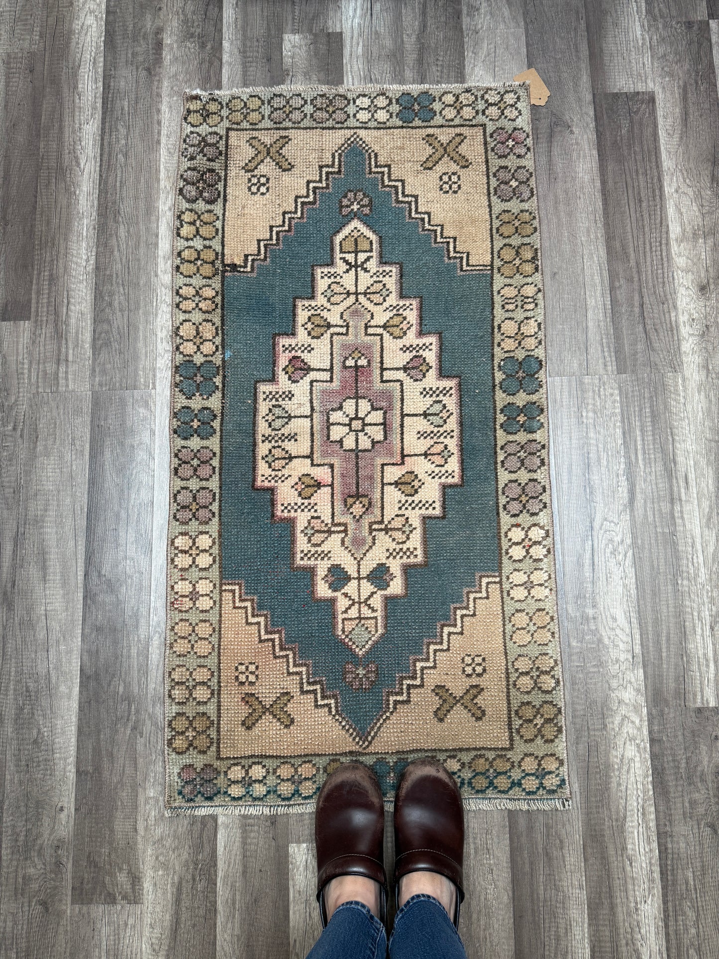 Vintage Turkish Mini Rug 1.9’x3.7' - No. 694