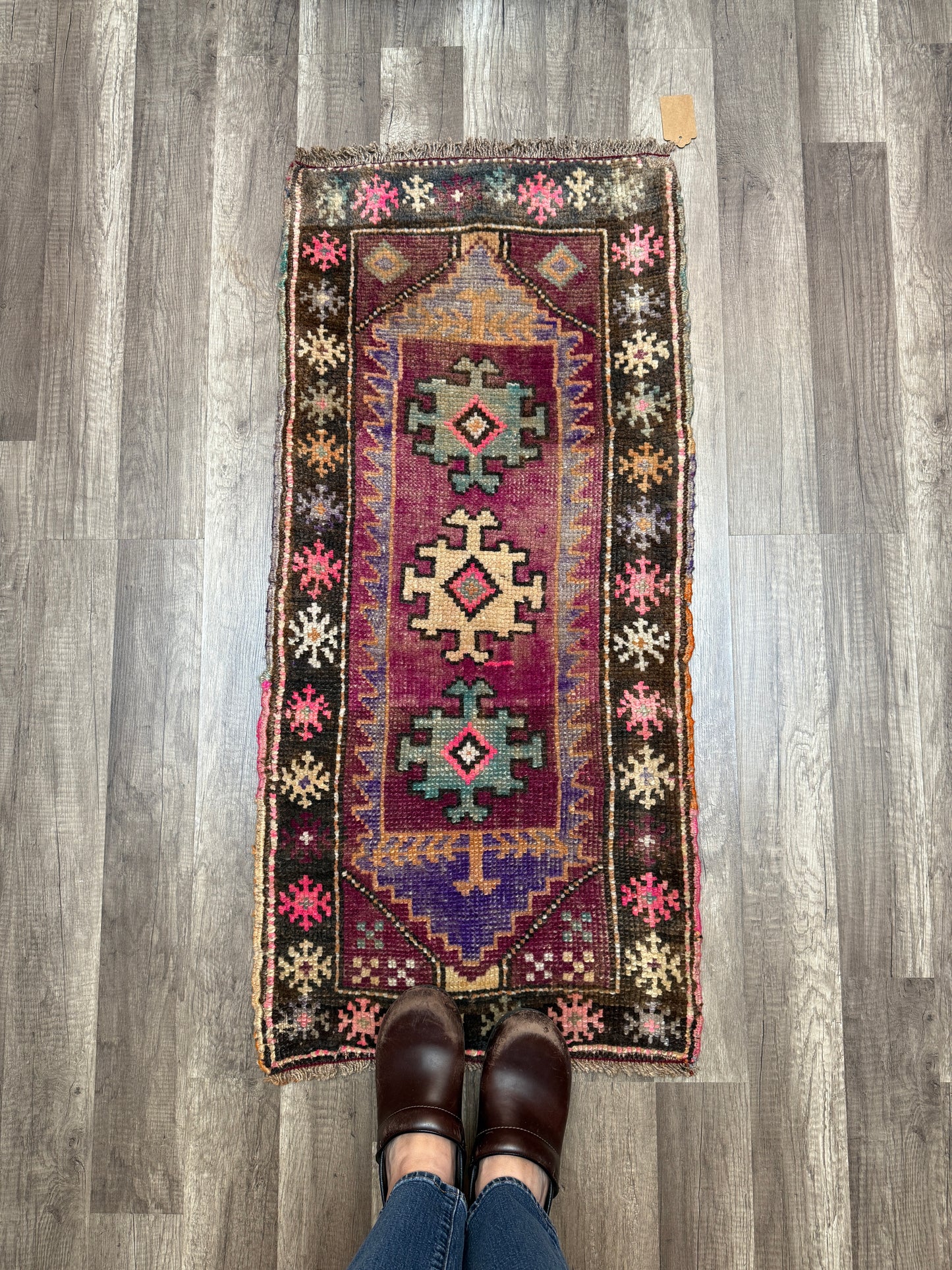 Vintage Turkish Mini Rug 1.6’x3.5' - No. 700