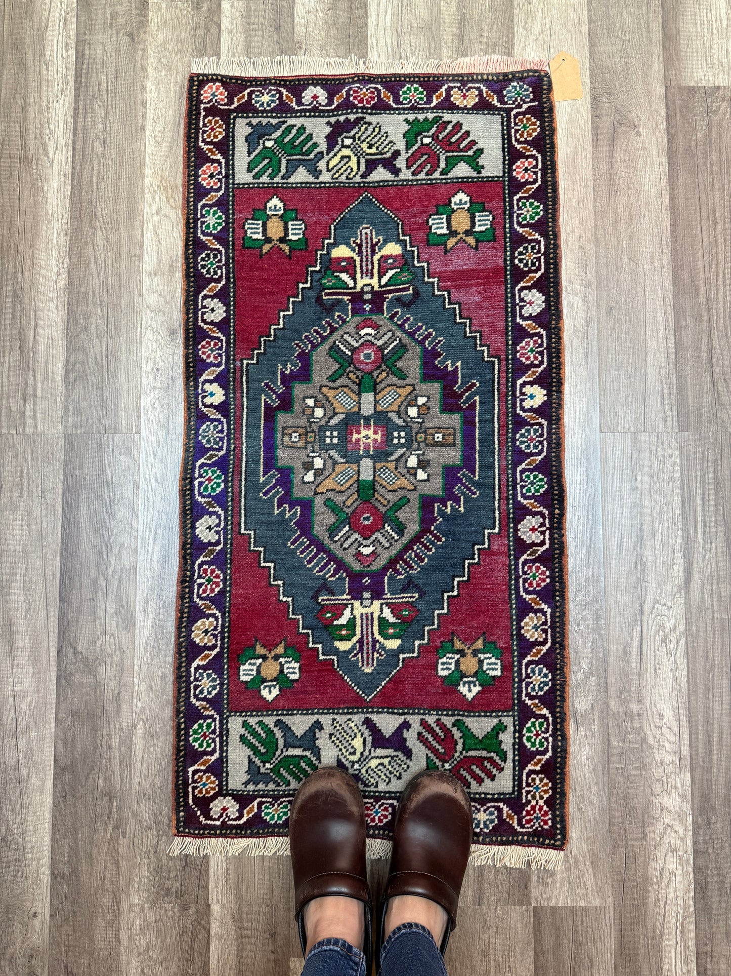 Vintage Turkish Mini Rug 1.7’x3.5' - No. 707
