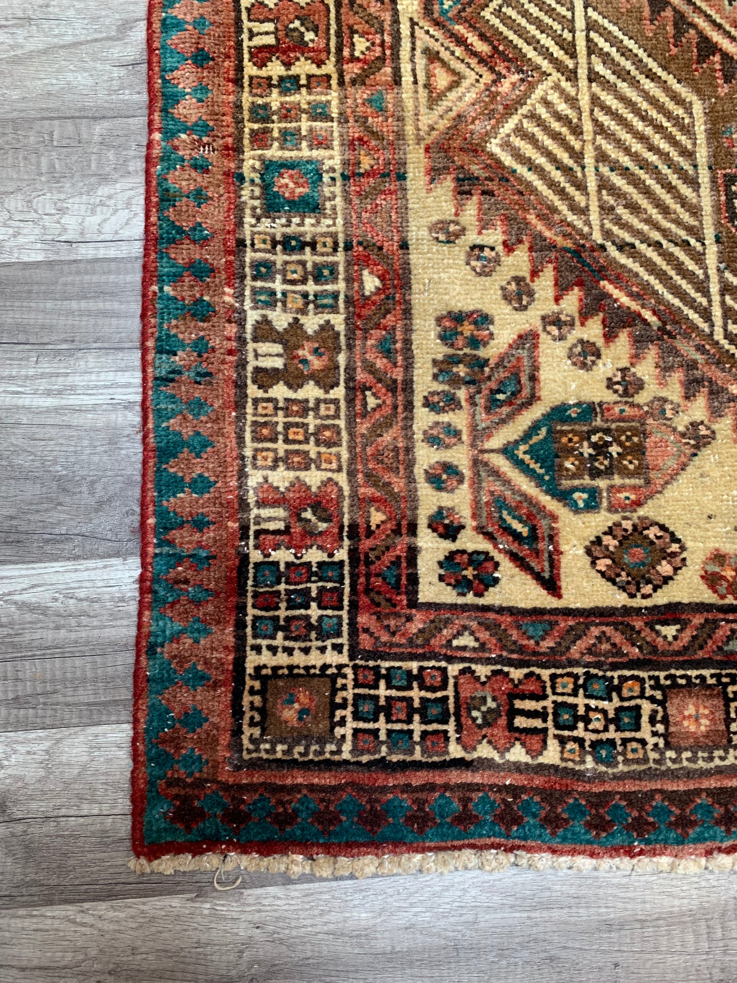 Reserved for Kendall - Vintage Persian Area Rug No. A1174 - 3' x5.2'