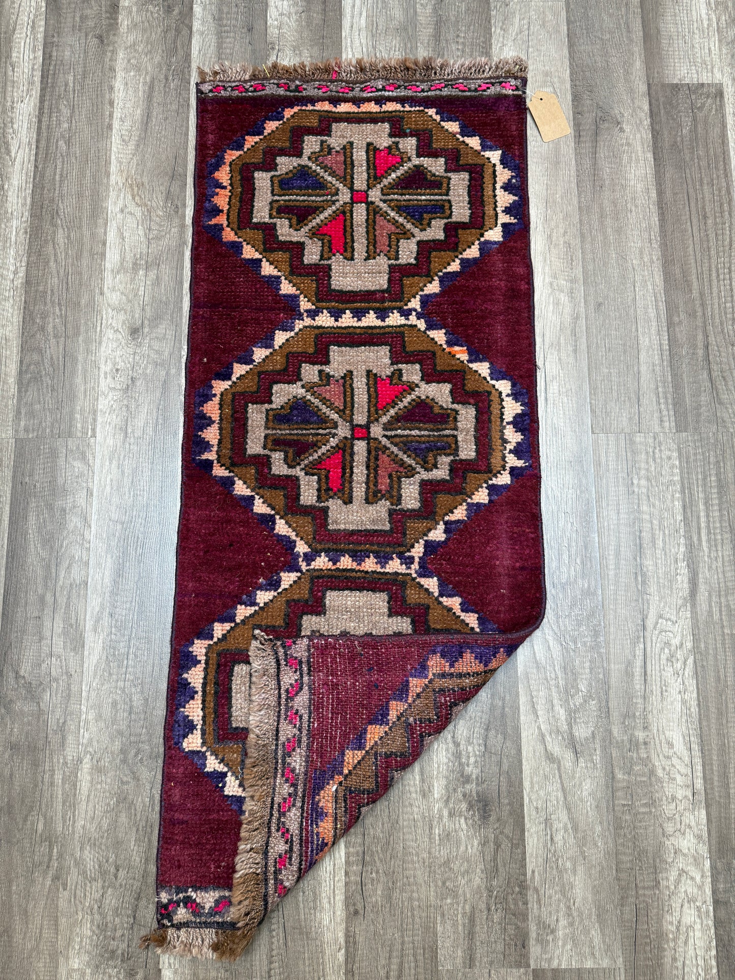 Vintage Turkish Mini Rug 1.5’x3.6' - No. 697
