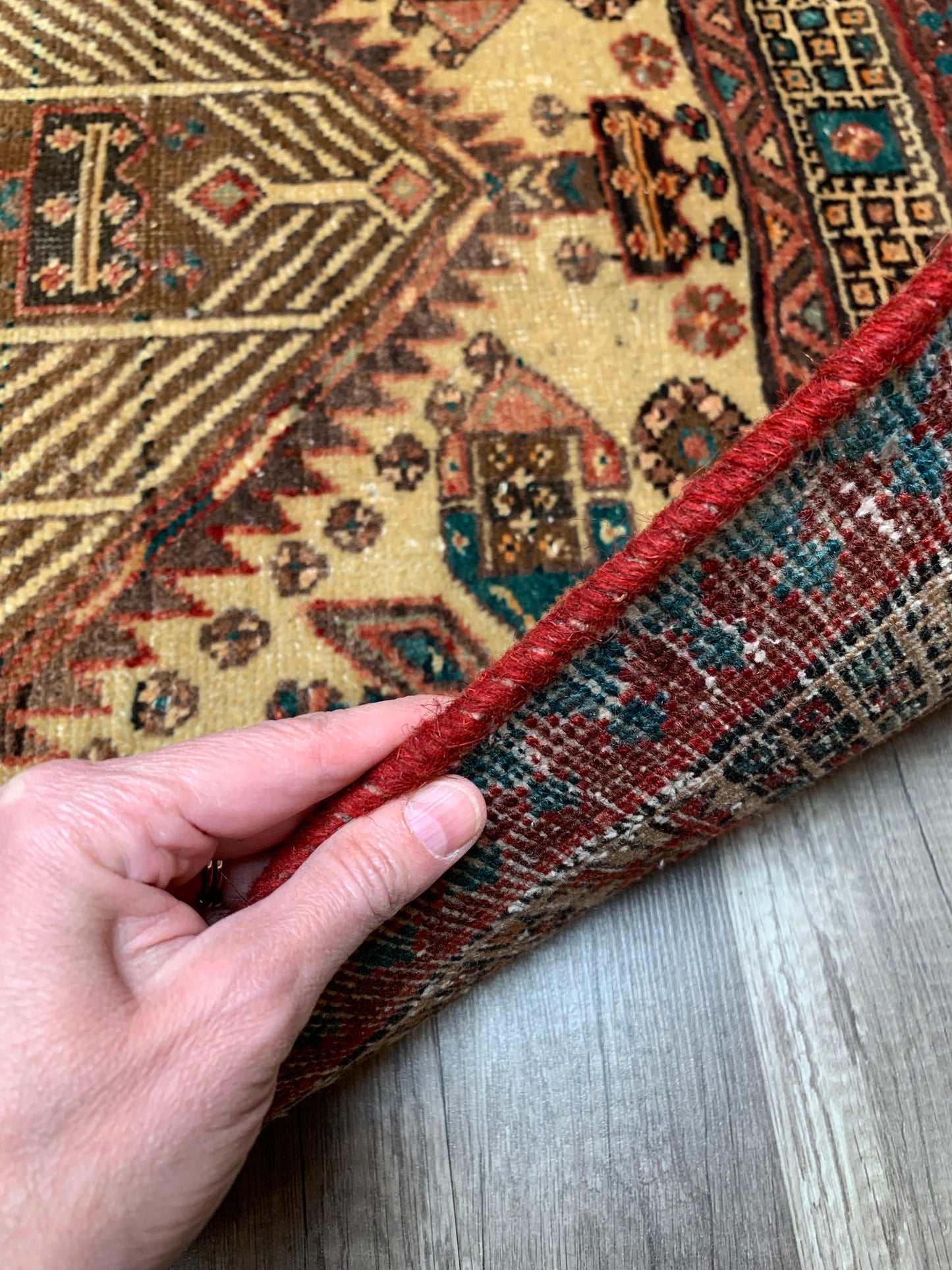 Reserved for Kendall - Vintage Persian Area Rug No. A1174 - 3' x5.2'