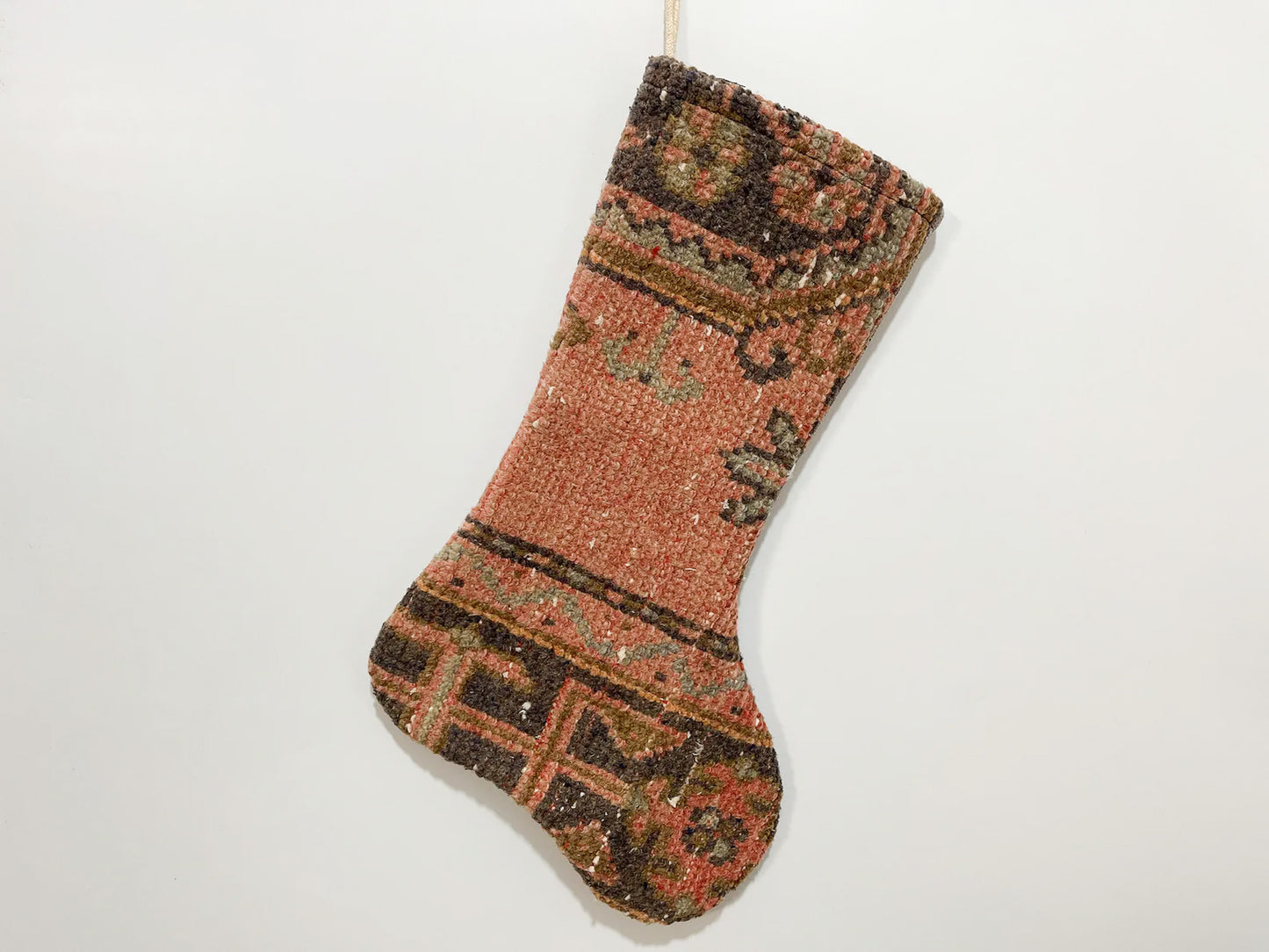 No. S147 - Vintage Turkish Rug Holiday Stocking