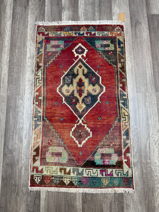 Vintage Turkish Mini Rug 1.7’x3.1' - No. 709