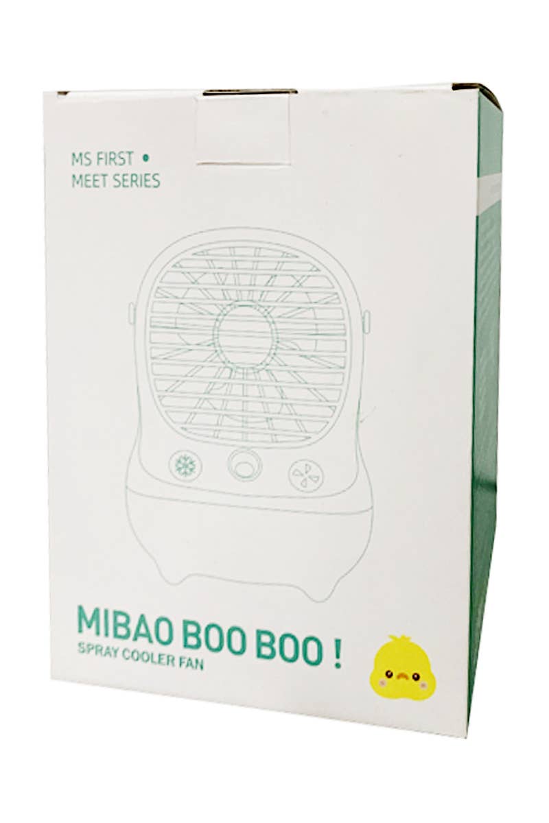Matte Spray Misting Portable Tabletop Electric Fan (Green)