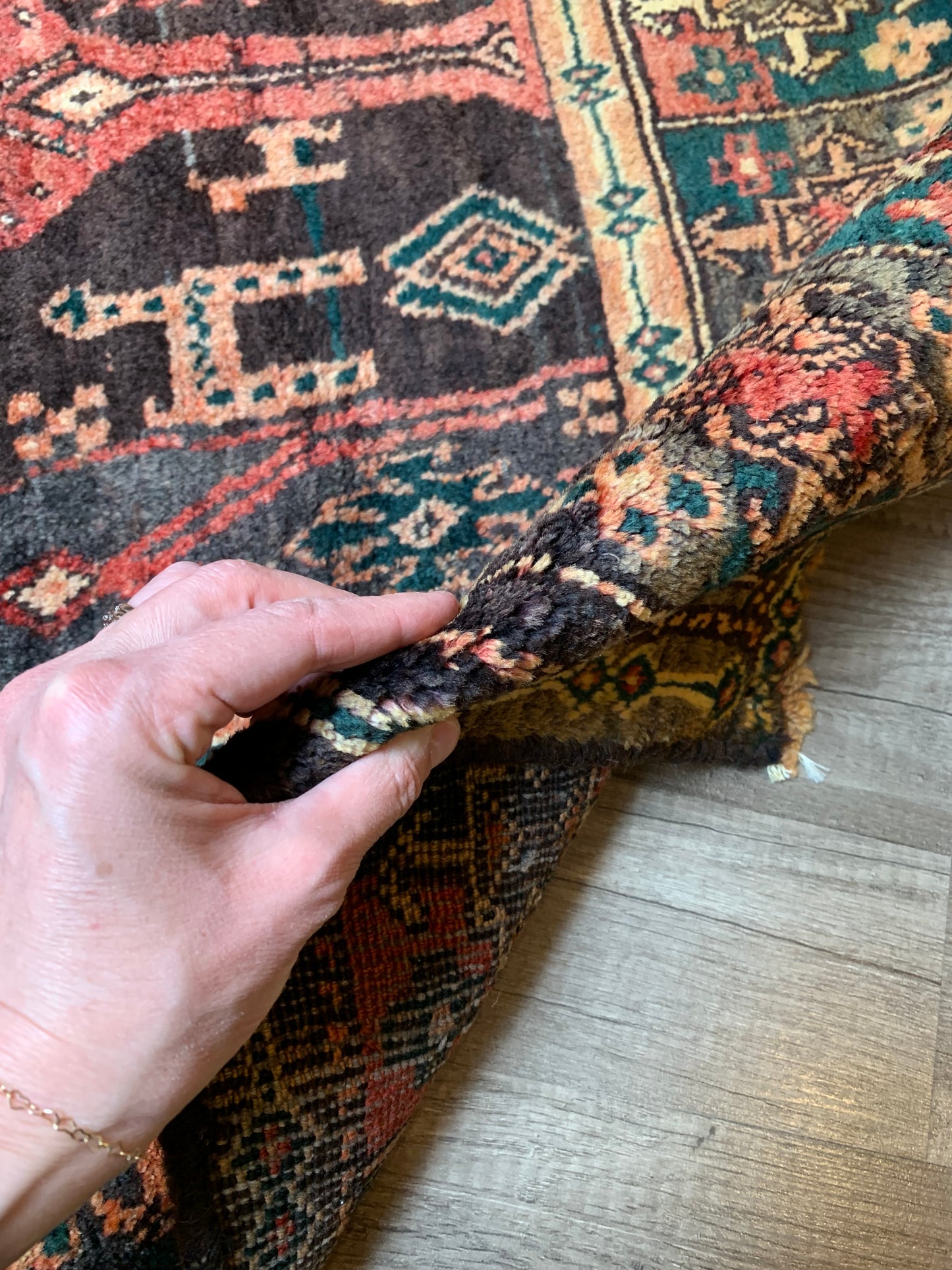 Vintage Persian Area Rug No. A1176 - 4.1' x8.1'