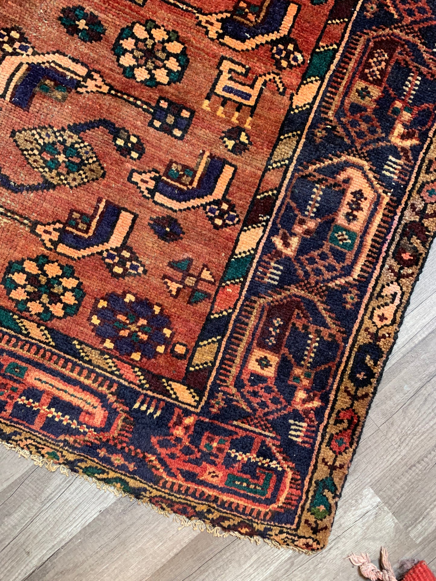 Vintage Persian Area Rug No. A1175 - 4.3' x7.9'