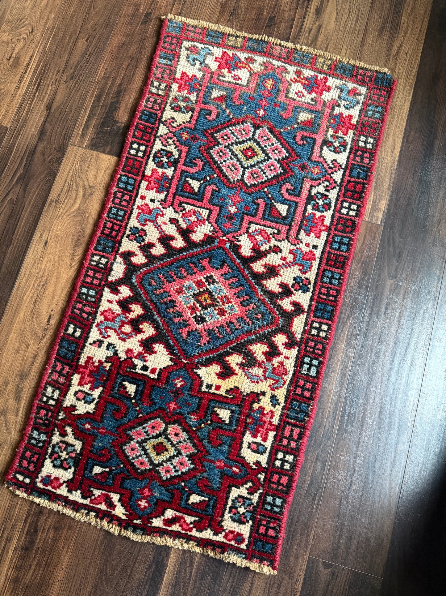 Vintage Persian Karajeh Mini Rug 1.8’x3.5' - No. 726