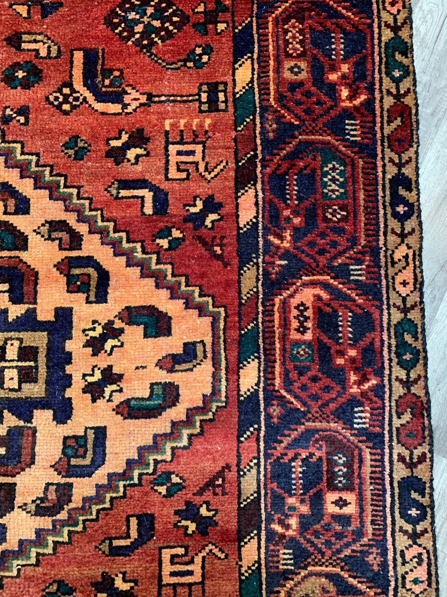 Vintage Persian Area Rug No. A1175 - 4.3' x7.9'