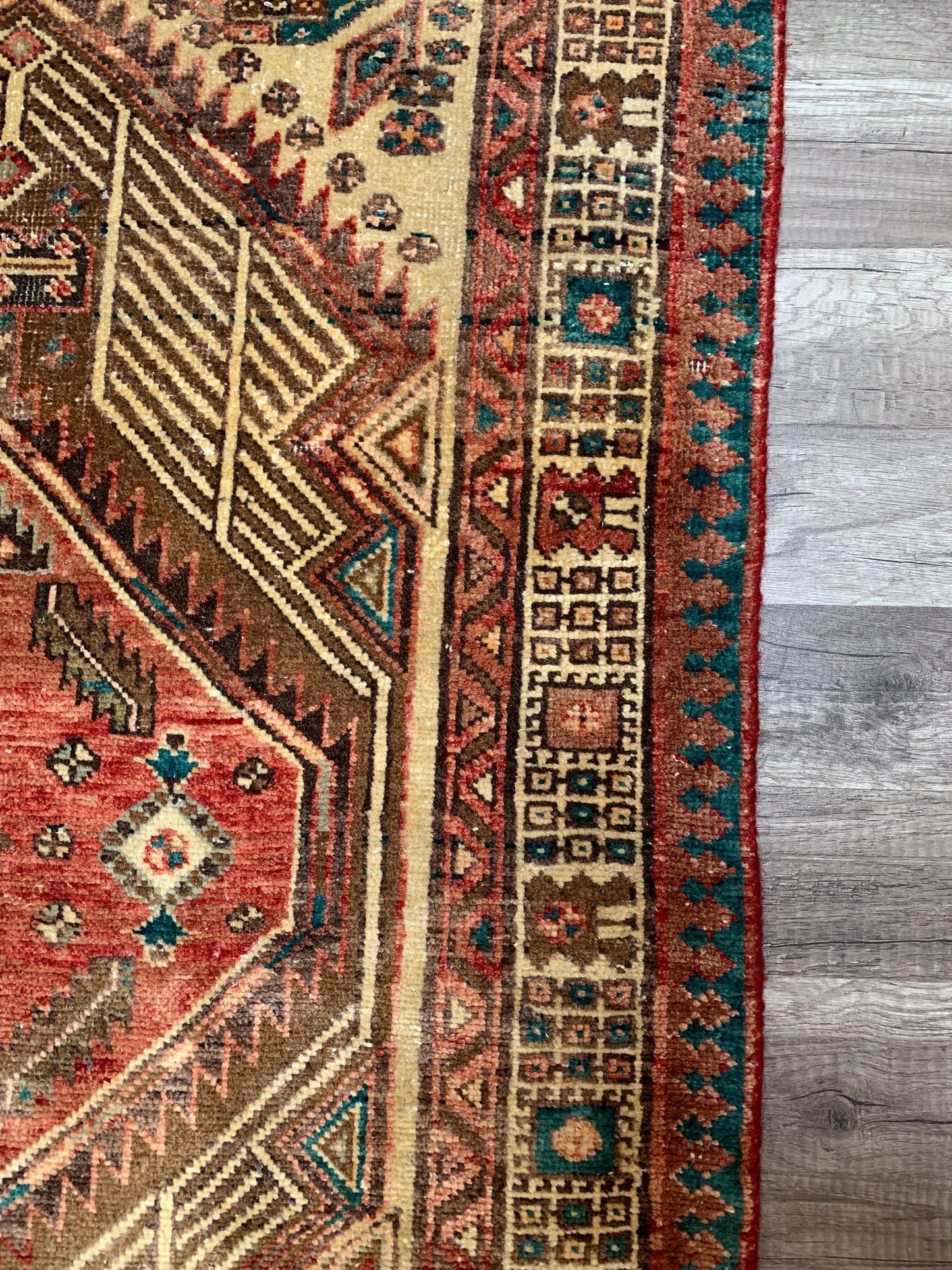 Reserved for Kendall - Vintage Persian Area Rug No. A1174 - 3' x5.2'