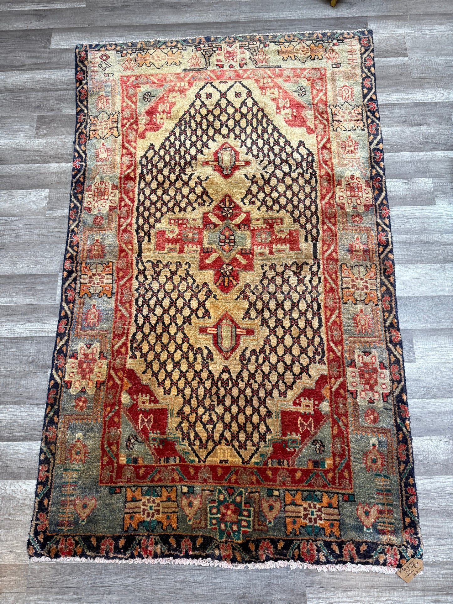 Vintage Persian Area Rug No. A1188 - 3.6' x5.9'
