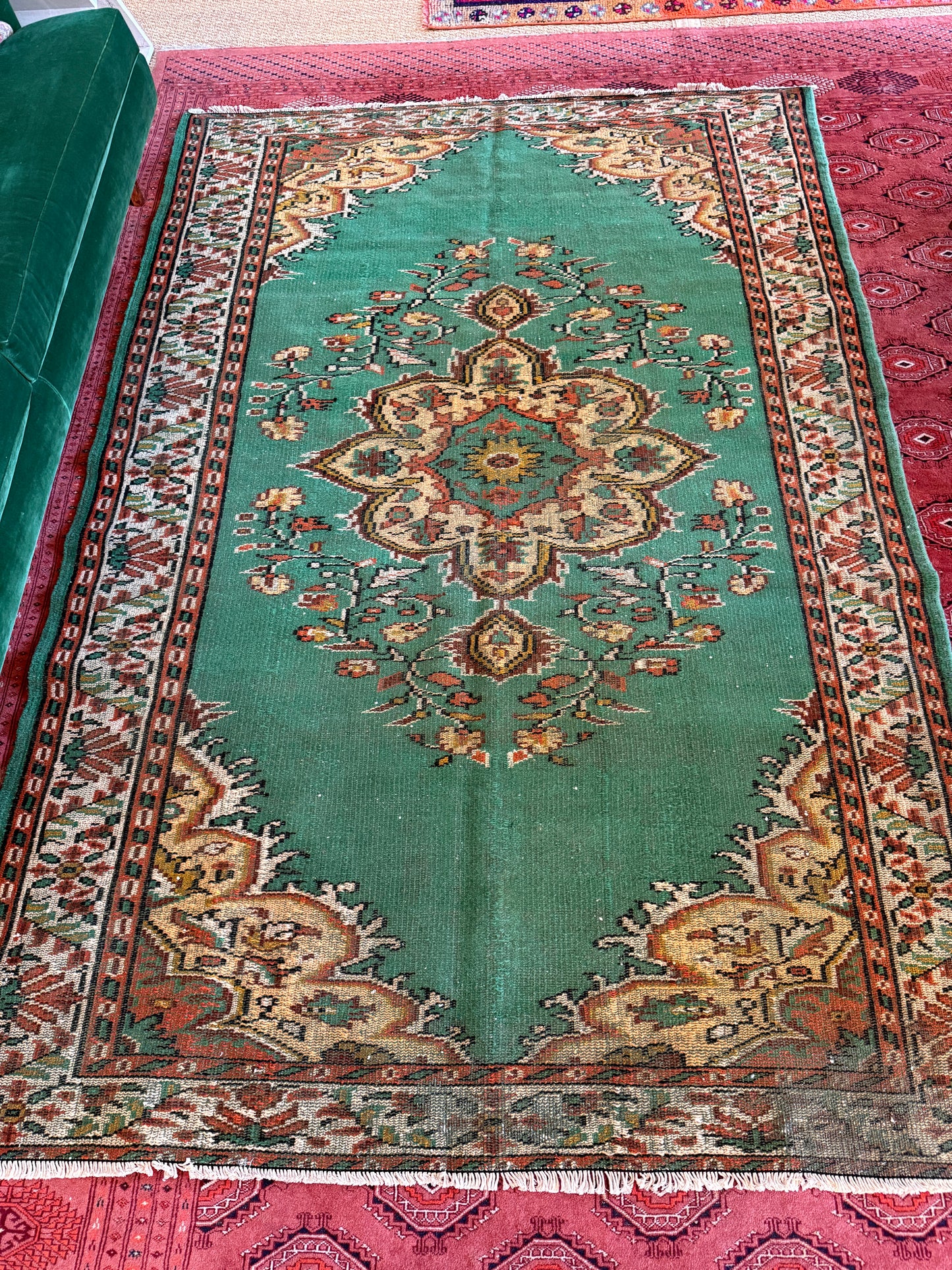 Vintage Turkish Area Rug No. A1192 - 5.8'x8.5'