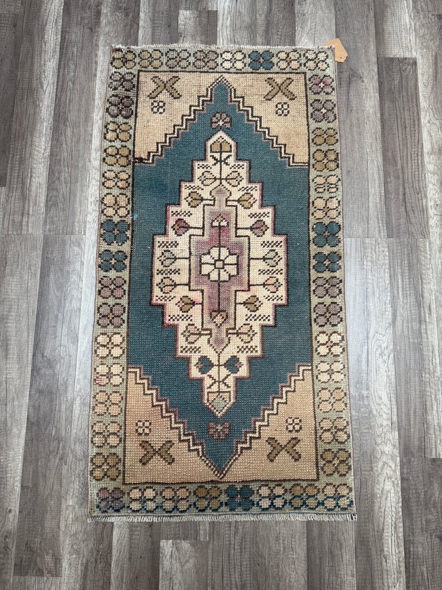 Vintage Turkish Mini Rug 1.9’x3.7' - No. 694