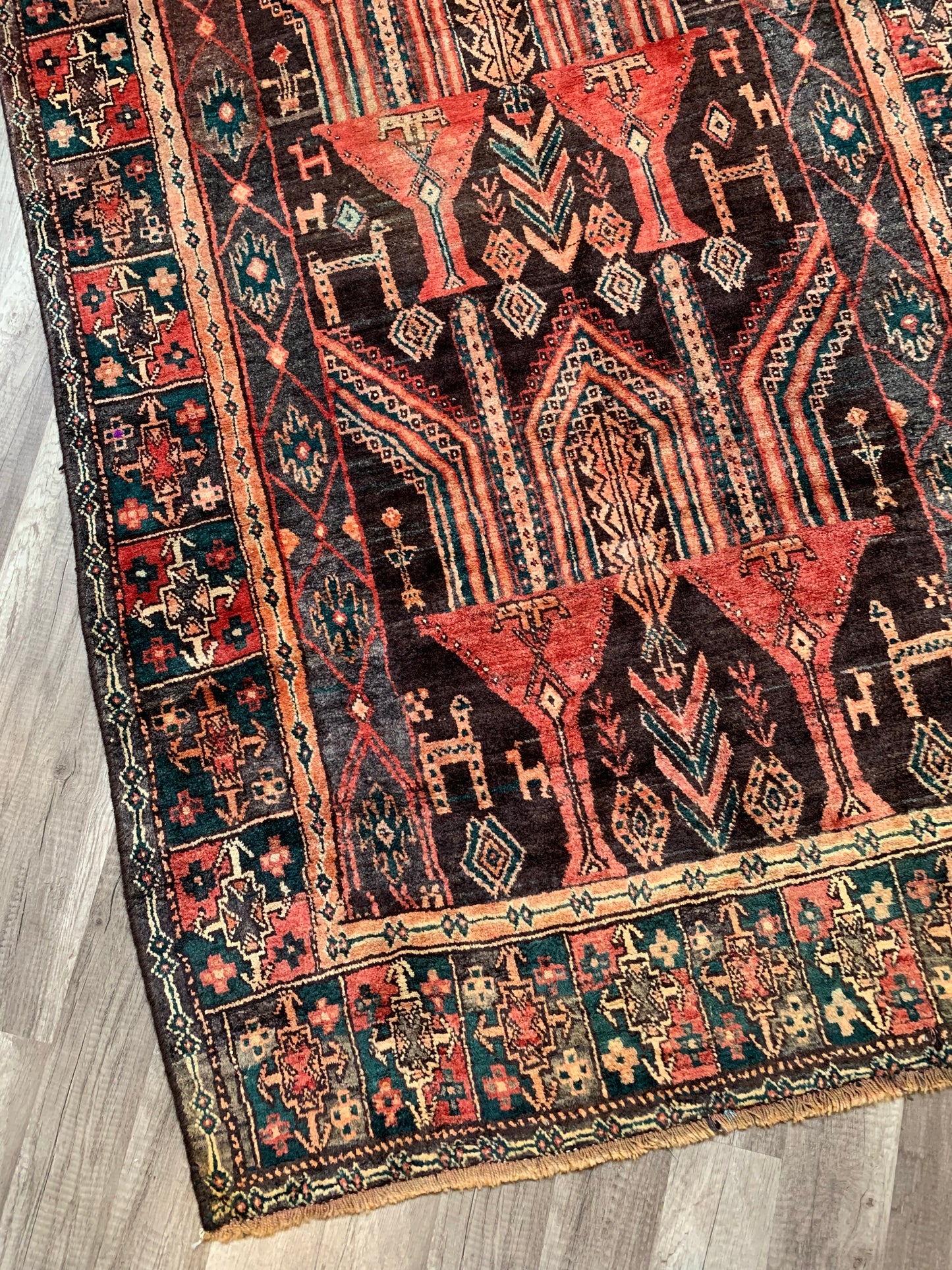 Vintage Persian Area Rug No. A1176 - 4.1' x8.1'