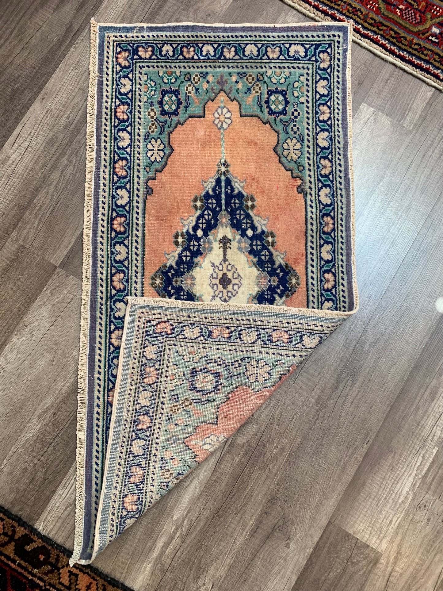 Reserved for Wendy - Vintage Turkish Mini Rug 1.'6x3.1' - No. 668
