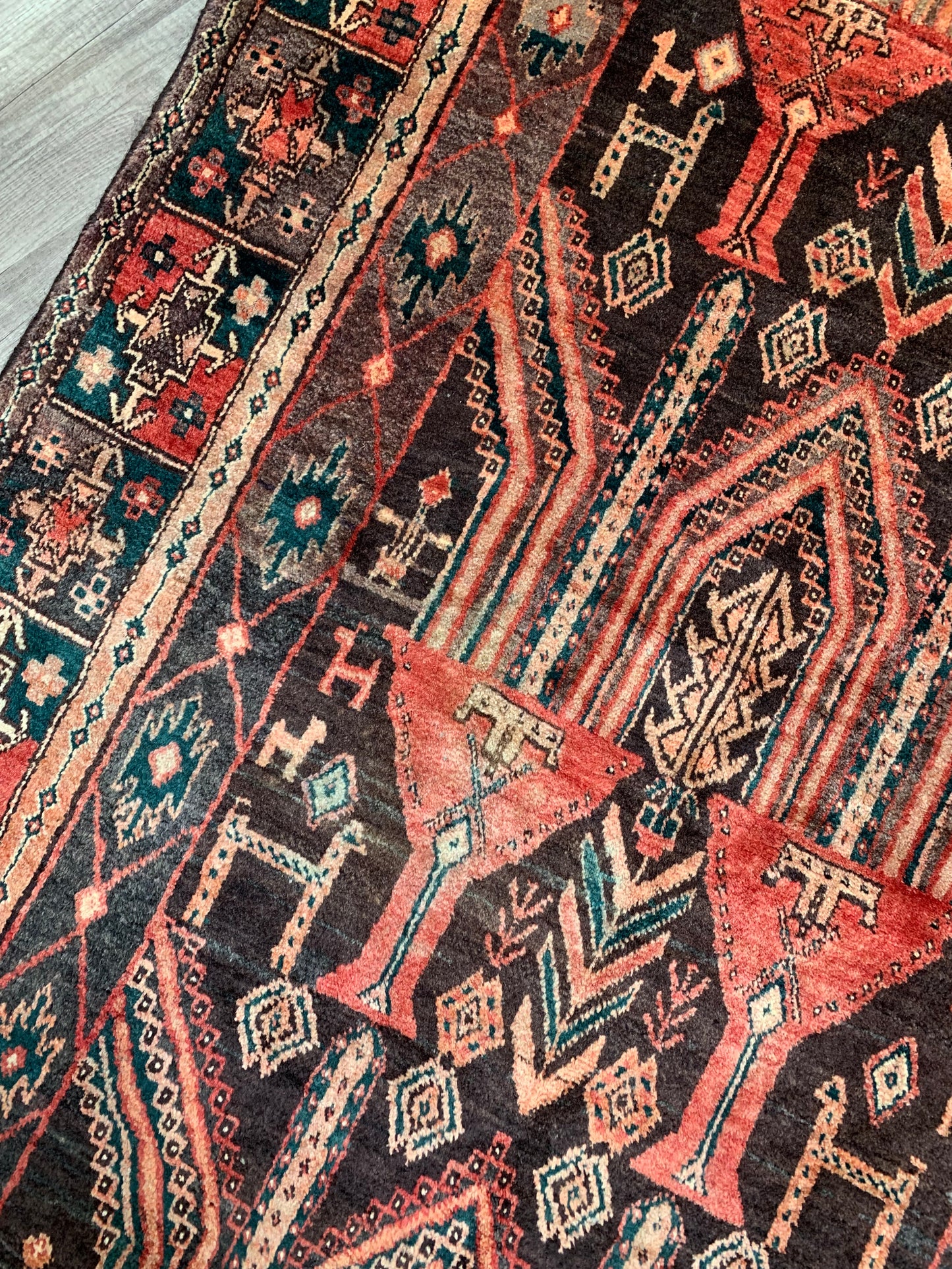 Vintage Persian Area Rug No. A1176 - 4.1' x8.1'