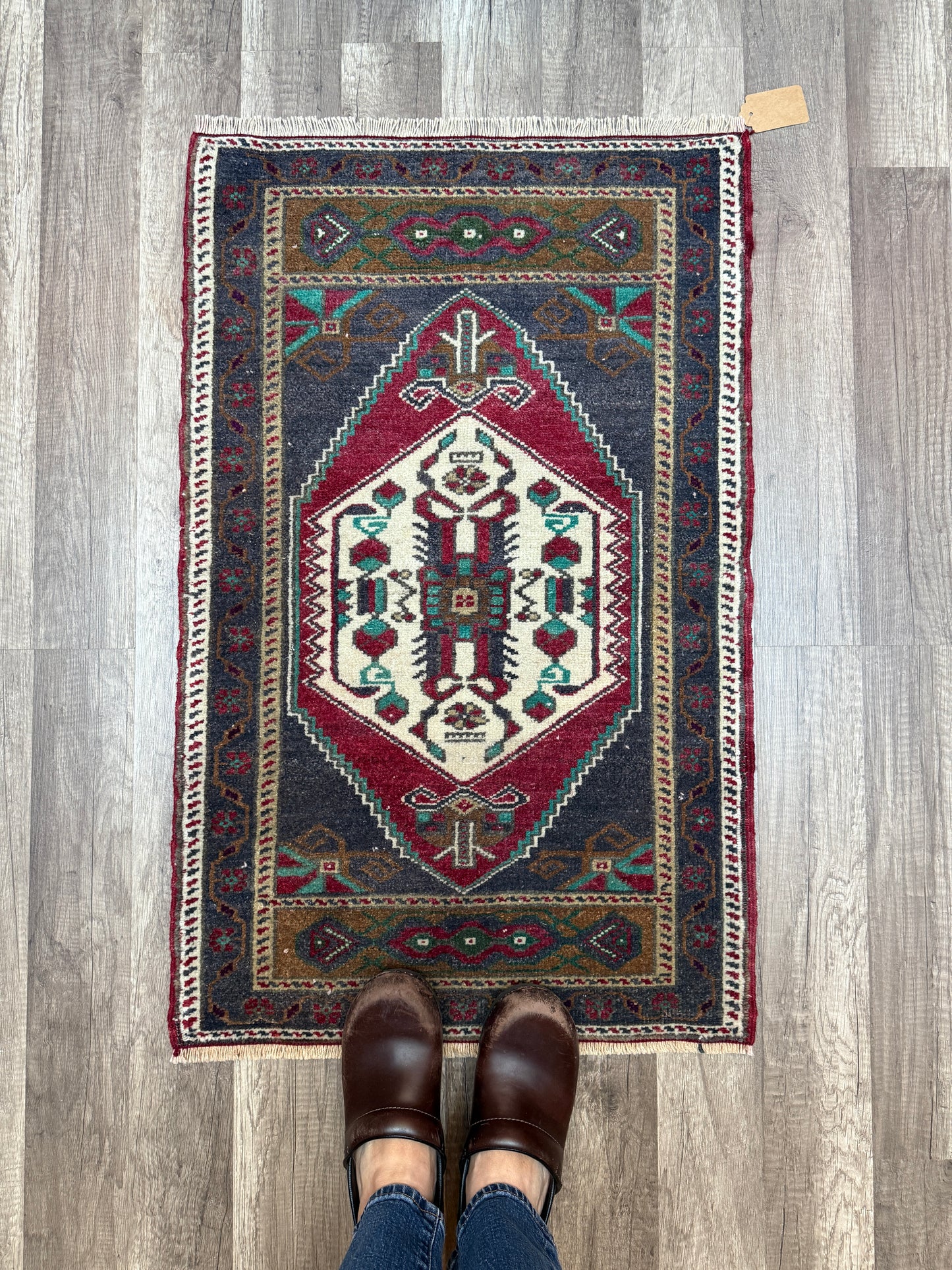 Vintage Turkish Mini Rug 1.9’x3.1' - No. 698