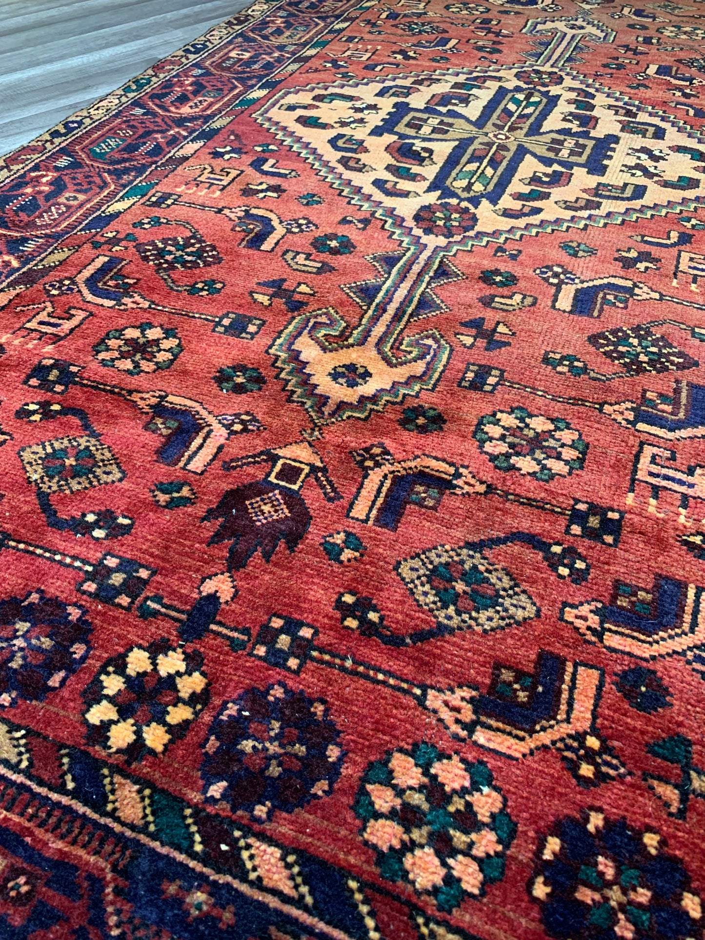 Vintage Persian Area Rug No. A1175 - 4.3' x7.9'