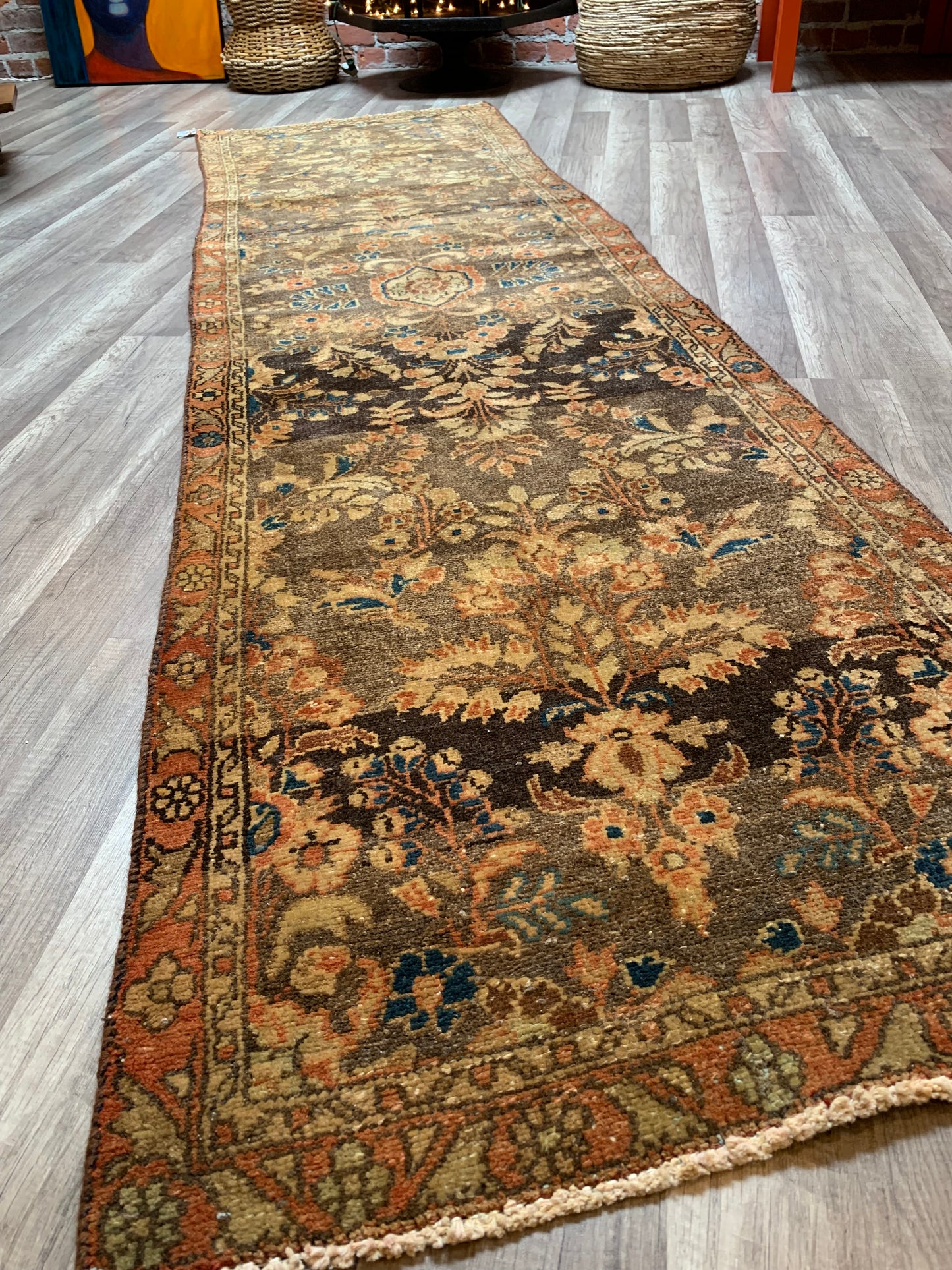 Vintage Persian Runner Rug No. R1172 - 2.7' x 9.3'