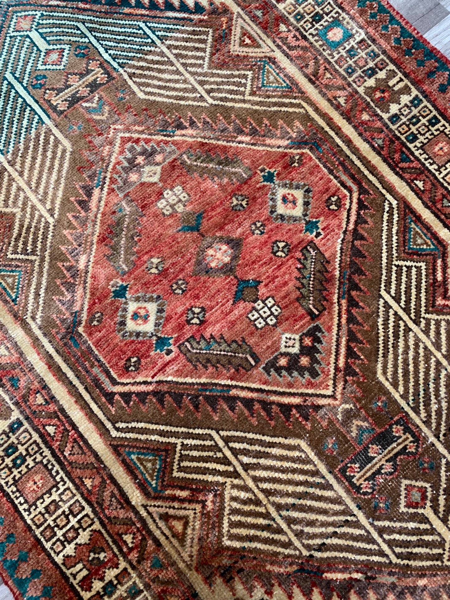 Reserved for Kendall - Vintage Persian Area Rug No. A1174 - 3' x5.2'
