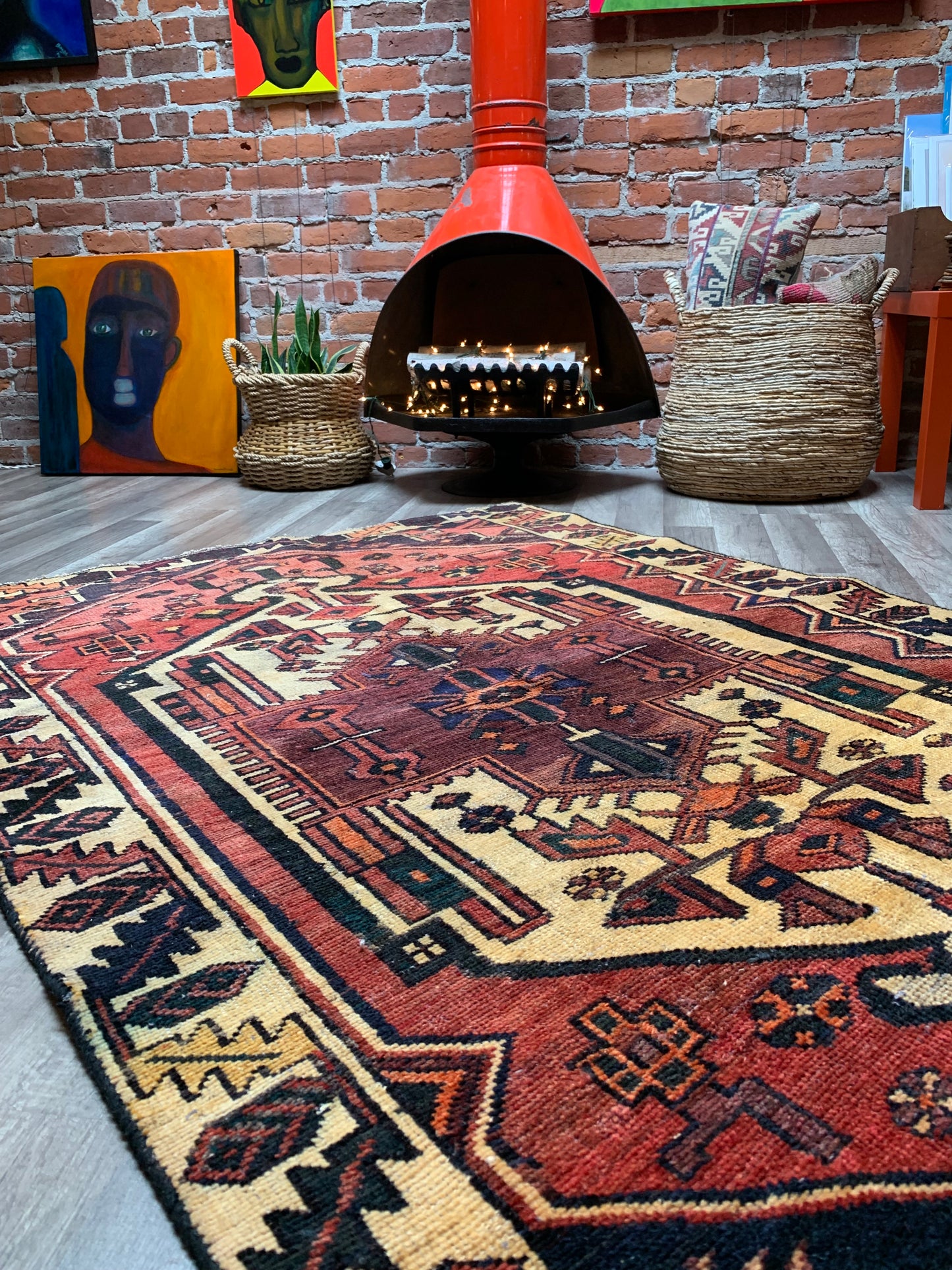 Vintage Persian Area Rug No. A1173 - 4.5' x 6.5'
