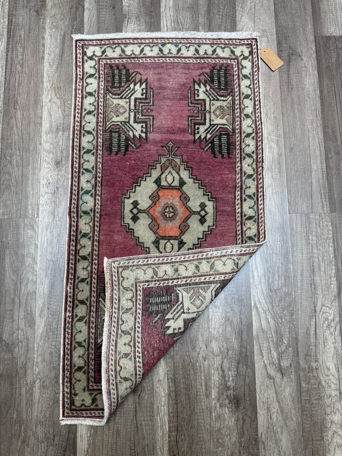 Vintage Turkish Mini Rug 1.6’x3.2' - No. 701