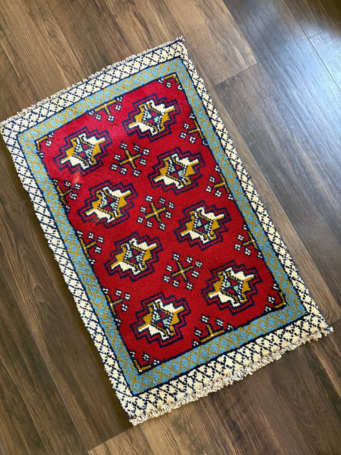 Reserved for Ann - Vintage Persian Mini Rug 1.7’x2.8' - No. 678