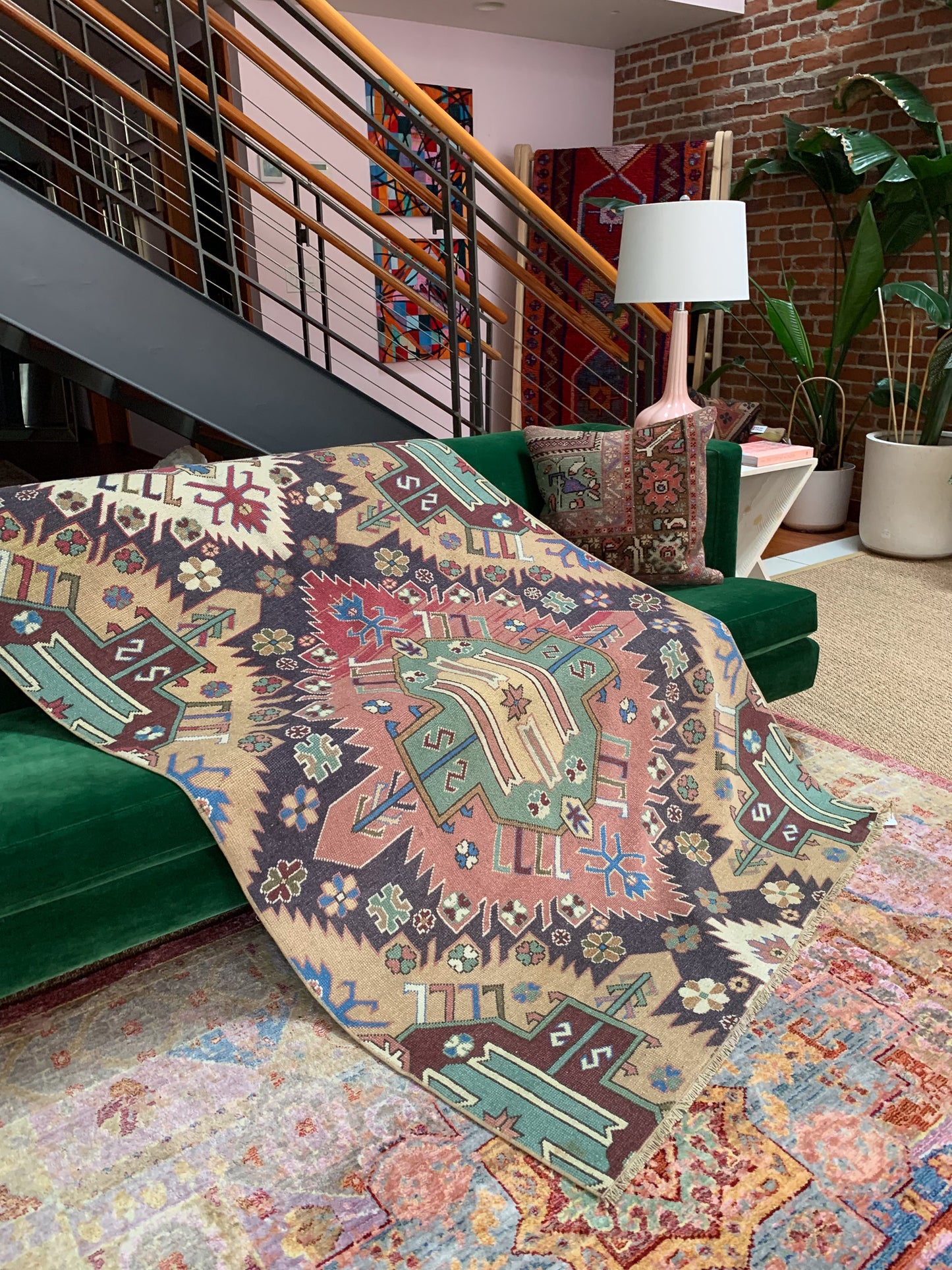 Vintage Turkish Nigde Rug - 3.9' x 6.5'