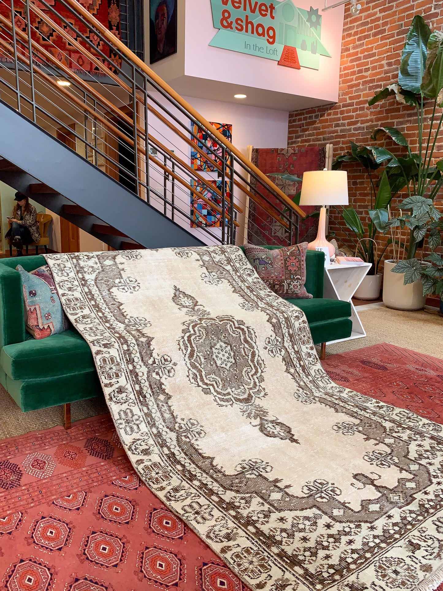 Reserved for Shauna - Vintage Turkish Area Rug No. A1146 - 4.7' x 9.8'