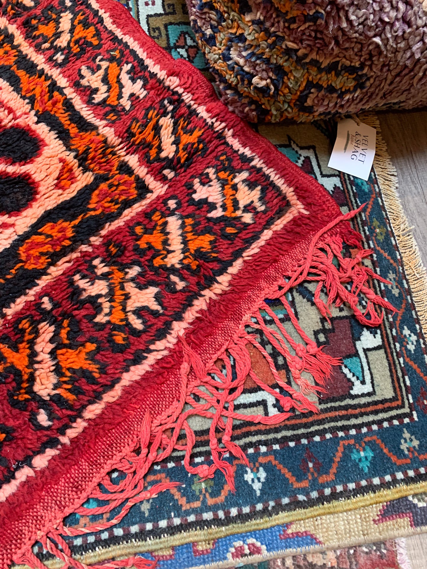 Vintage Moroccan Berber Area Rug No. A1149 - 4.3' x 5.3'