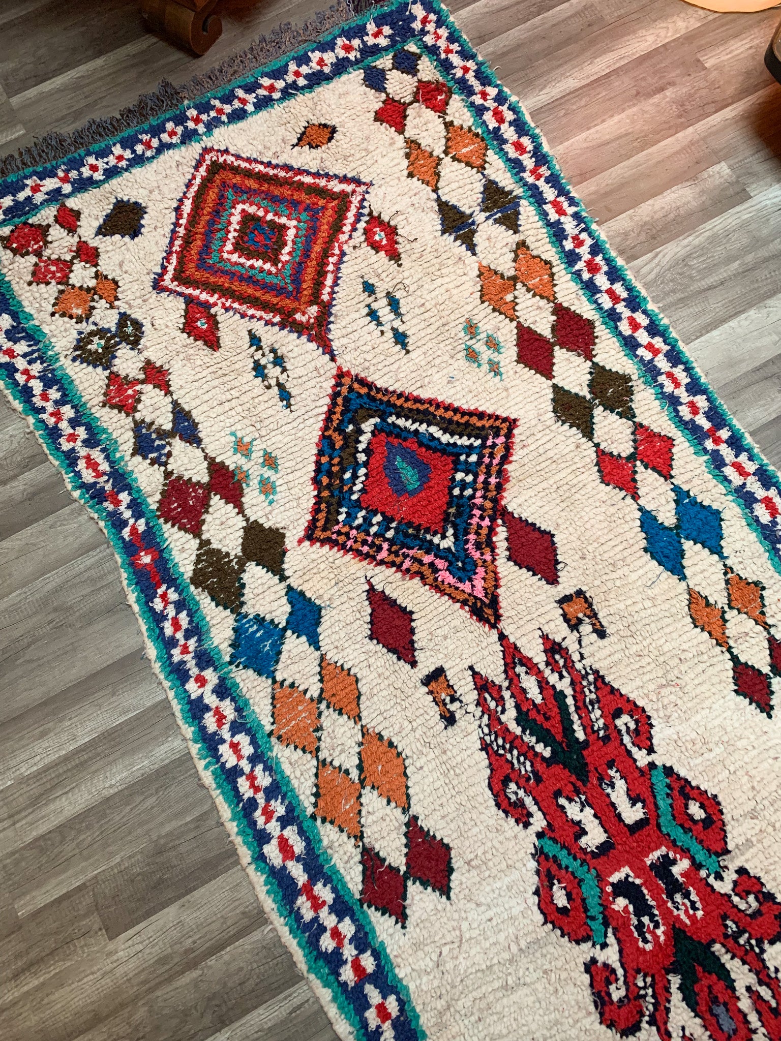 Moroccansrunner rug , Berber Carhs:, HaywmadE rug , IsraeDefign factory rugs