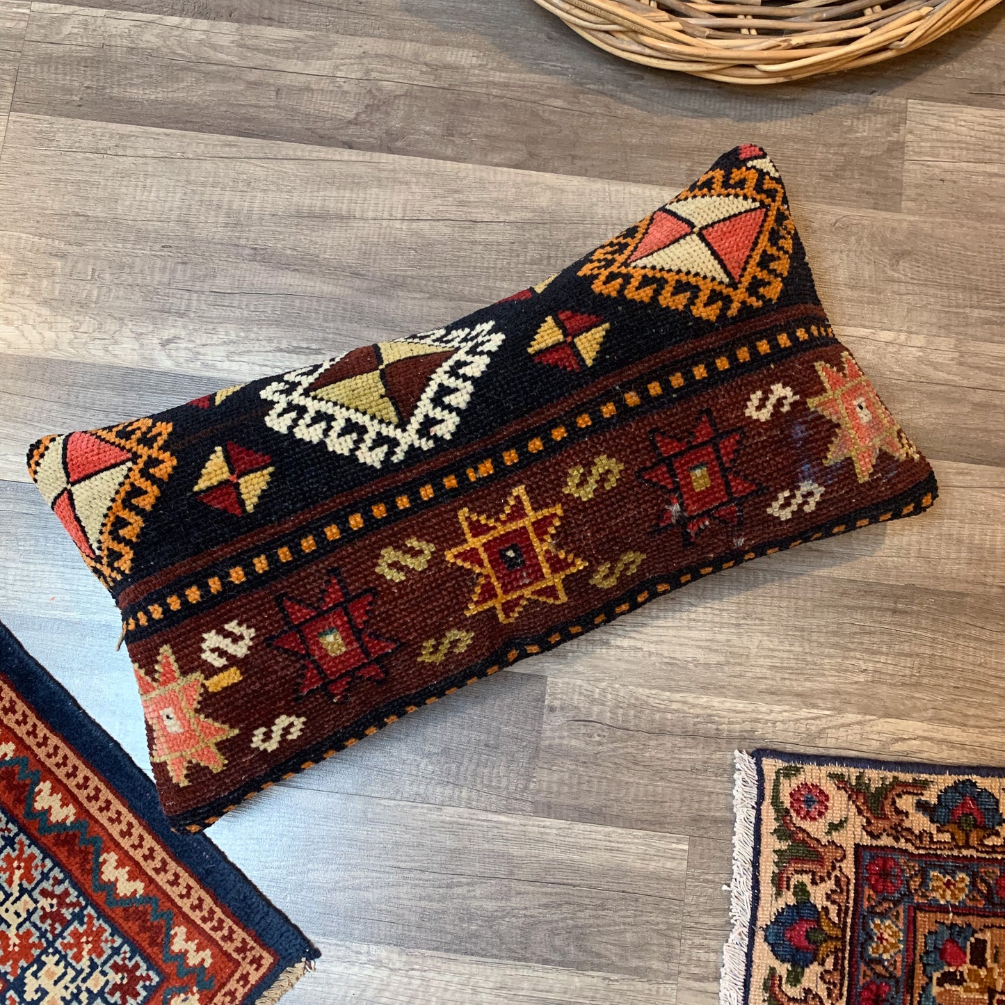 Reserved for Mia - No. P339 - 12" X 24" Turkish Rug Pillow Cover