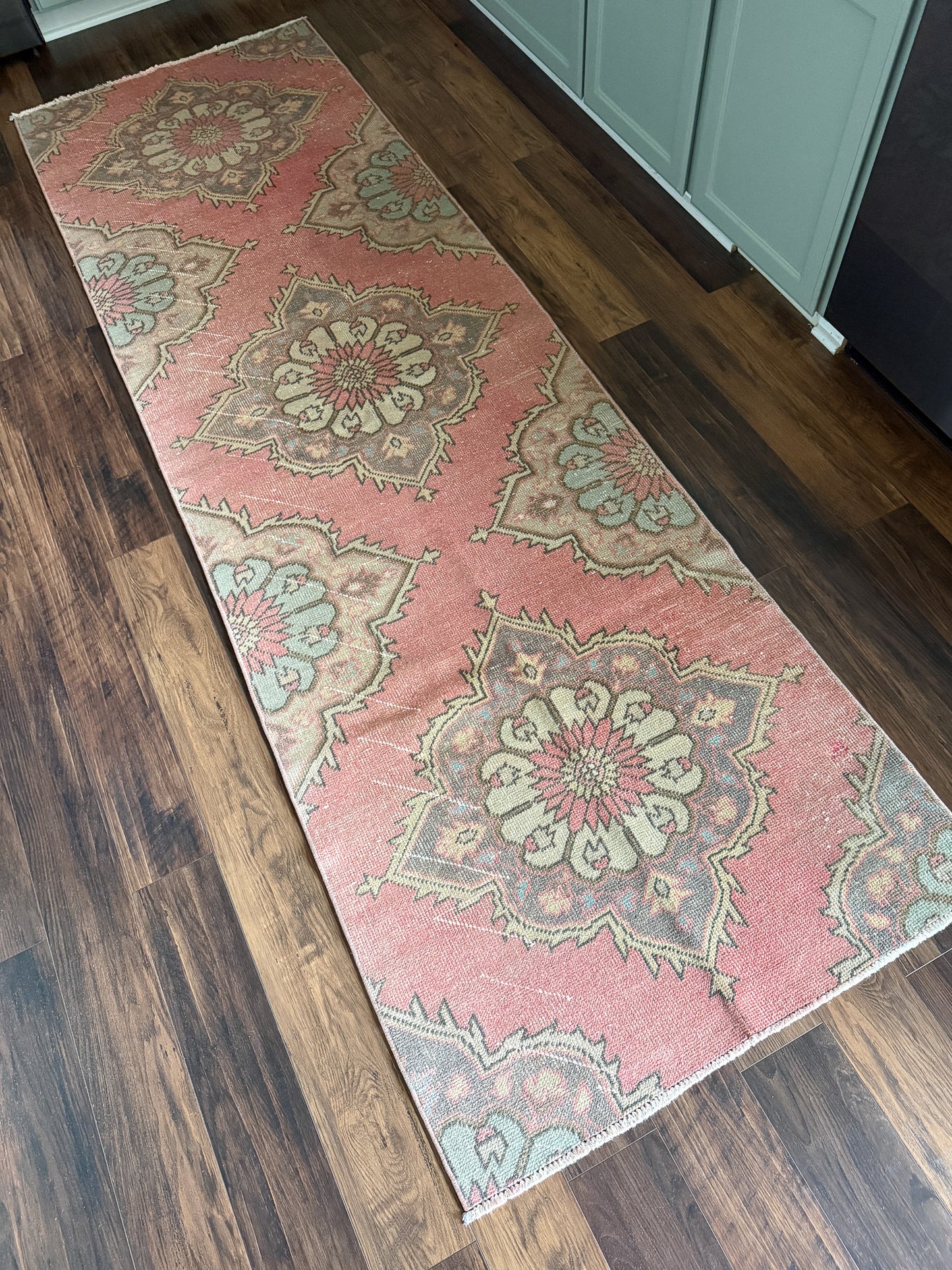 Vintage Turkish Runner Rug No. R1241 - 3’x9.3’