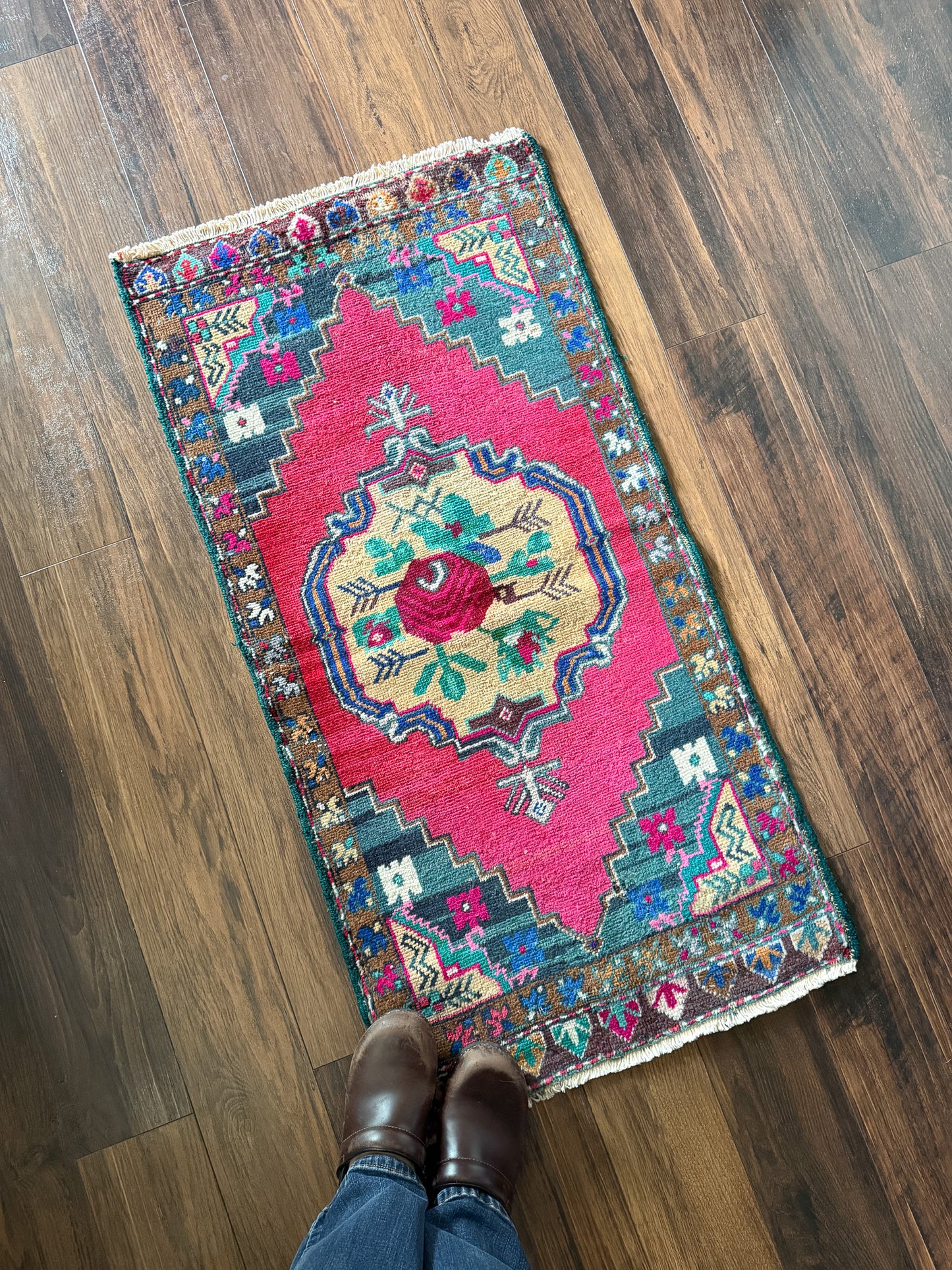 Vintage Turkish Mini Rug 1.8’x3.7' - No. 741