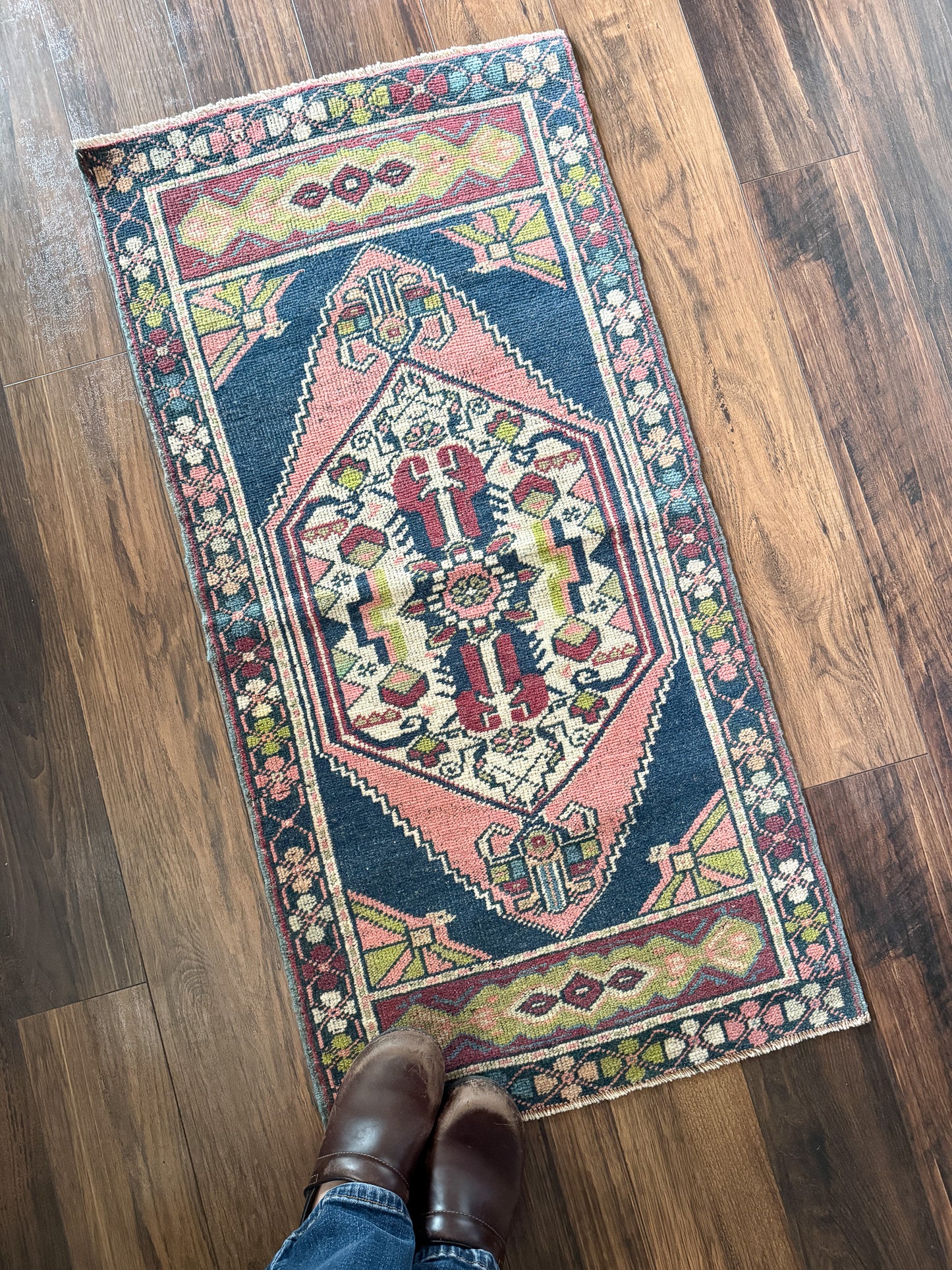 Vintage Turkish Mini Rug 1.8’x3.6' - No. 740
