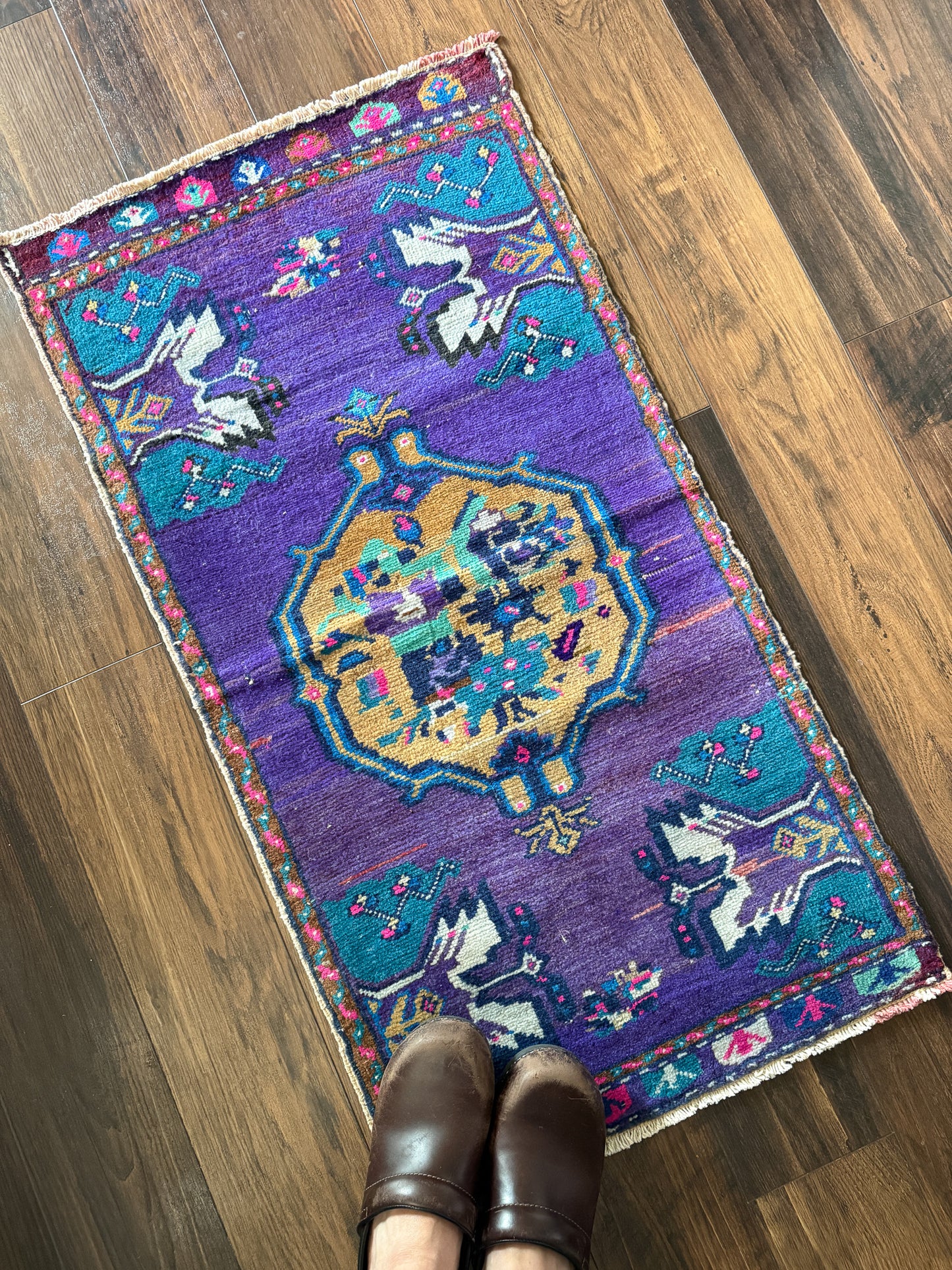 Vintage Turkish Mini Rug 1.7’x3.2' - No. 738