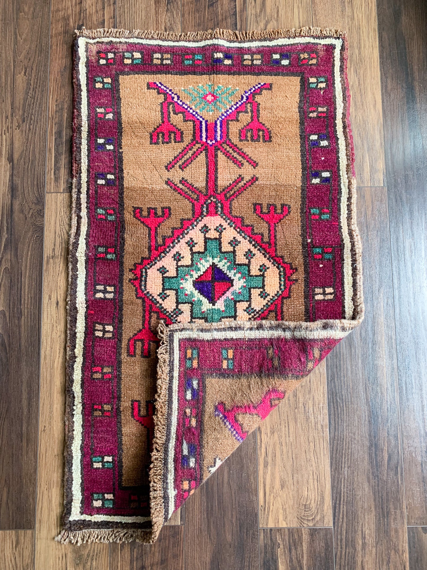 Vintage Turkish Mini Rug 1.9'x3.3' - No. 648