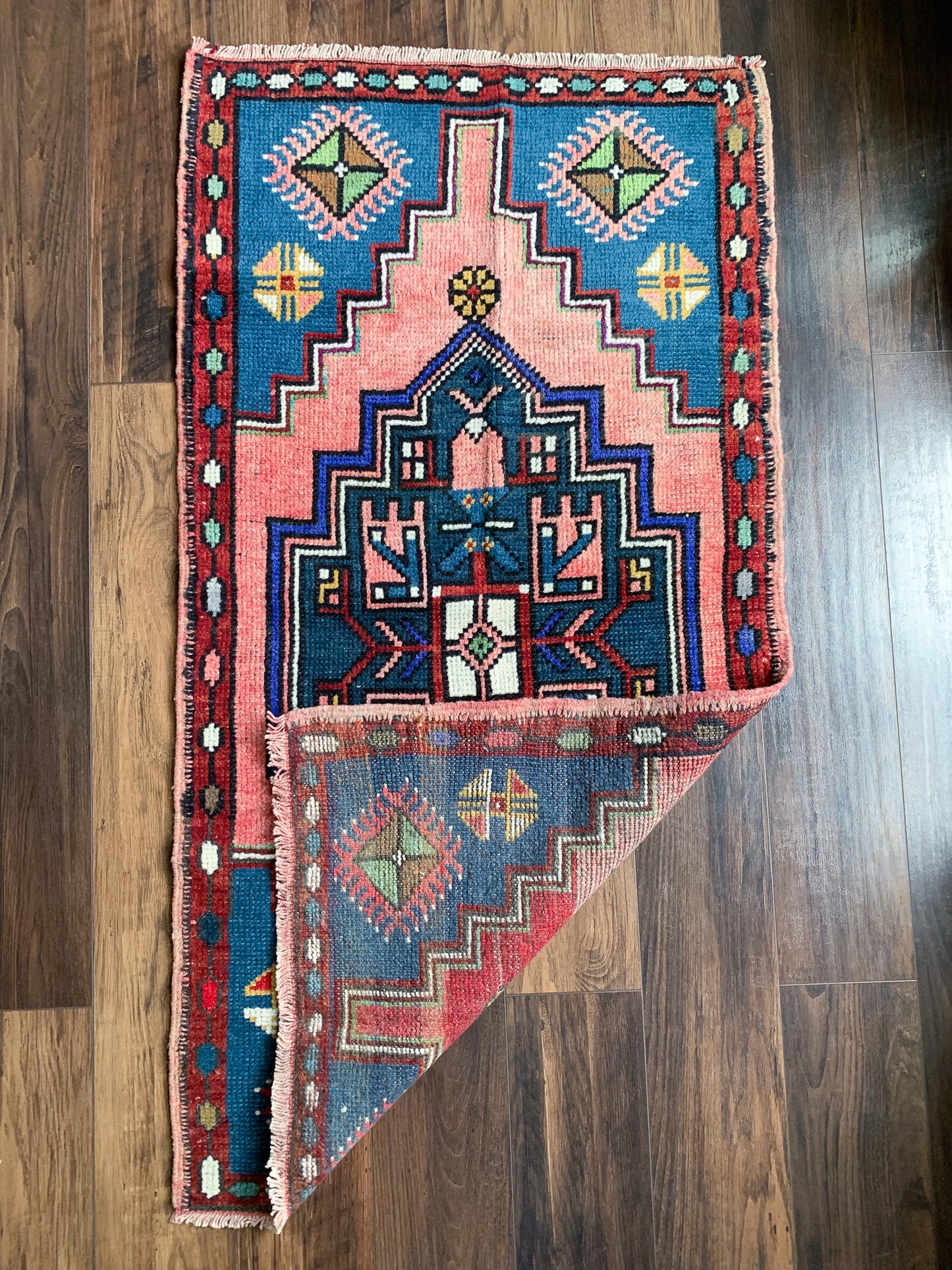 Vintage Turkish Mini Rug 2.1'x4' - No. 653