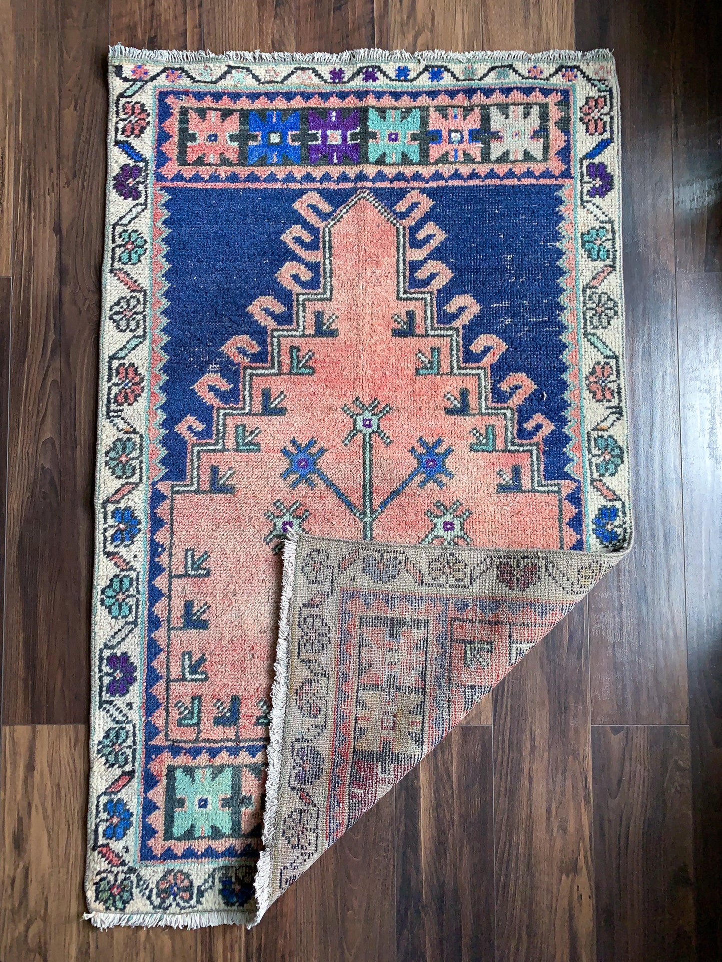 Vintage Turkish Mini Rug 2.5'x4.1' - No. 655