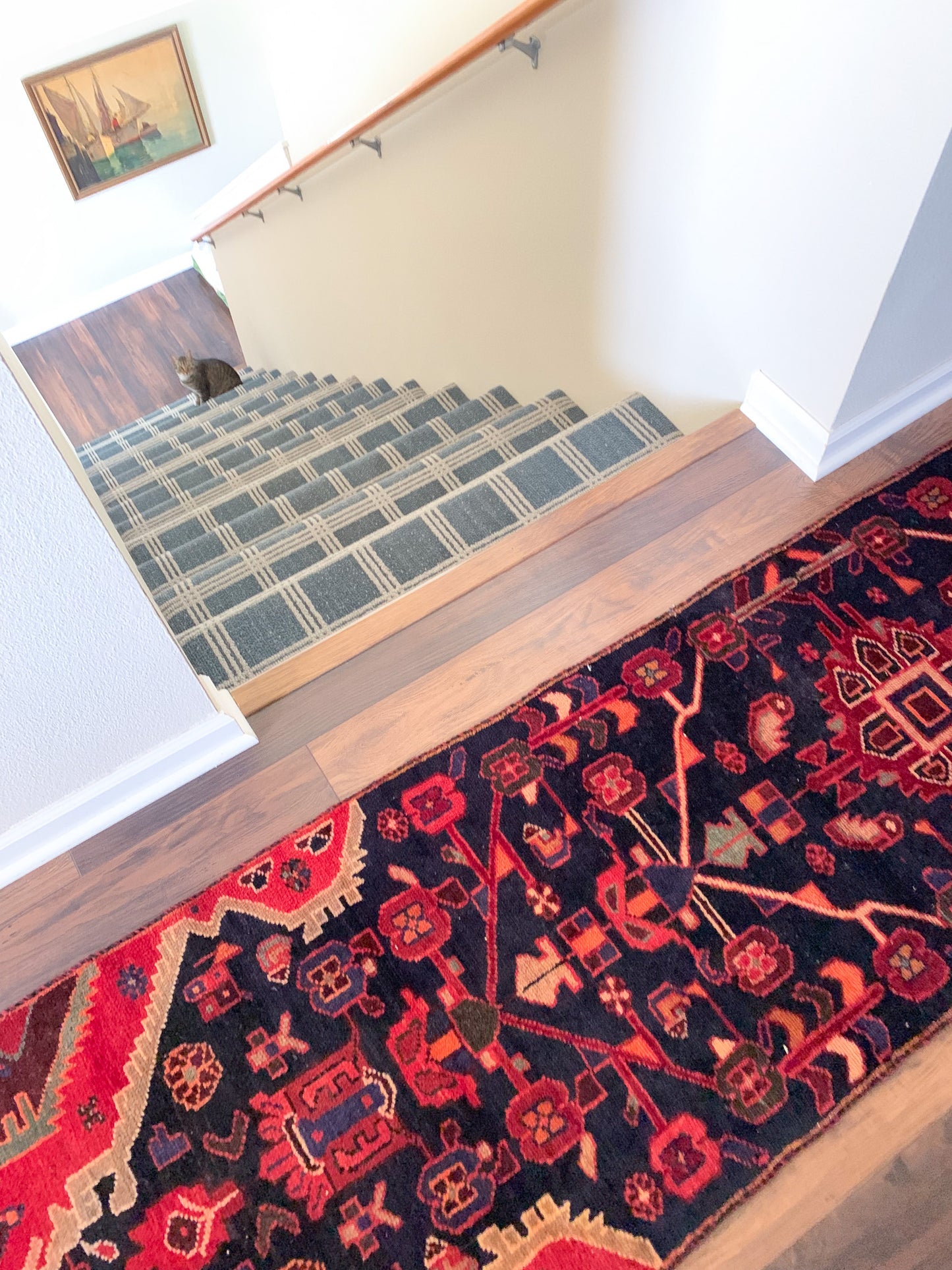 Vintage Persian Runner Rug No. R1158 - 2.2' x 7.4'