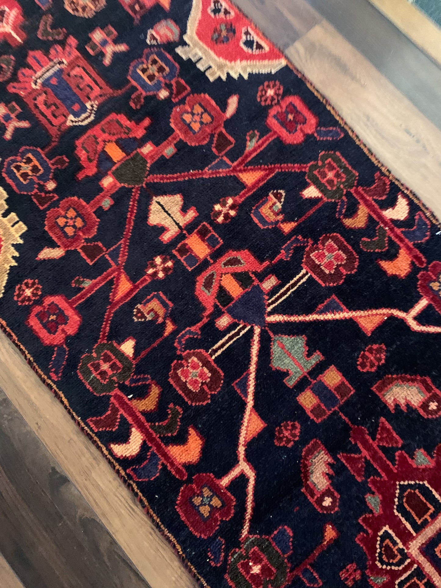 Vintage Persian Runner Rug No. R1158 - 2.2' x 7.4'